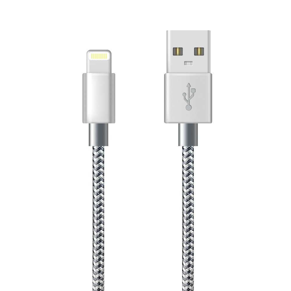 iPhone Charger Cable Lightning Cable [Apple MFi Certified] (Grey) Charging USB S...