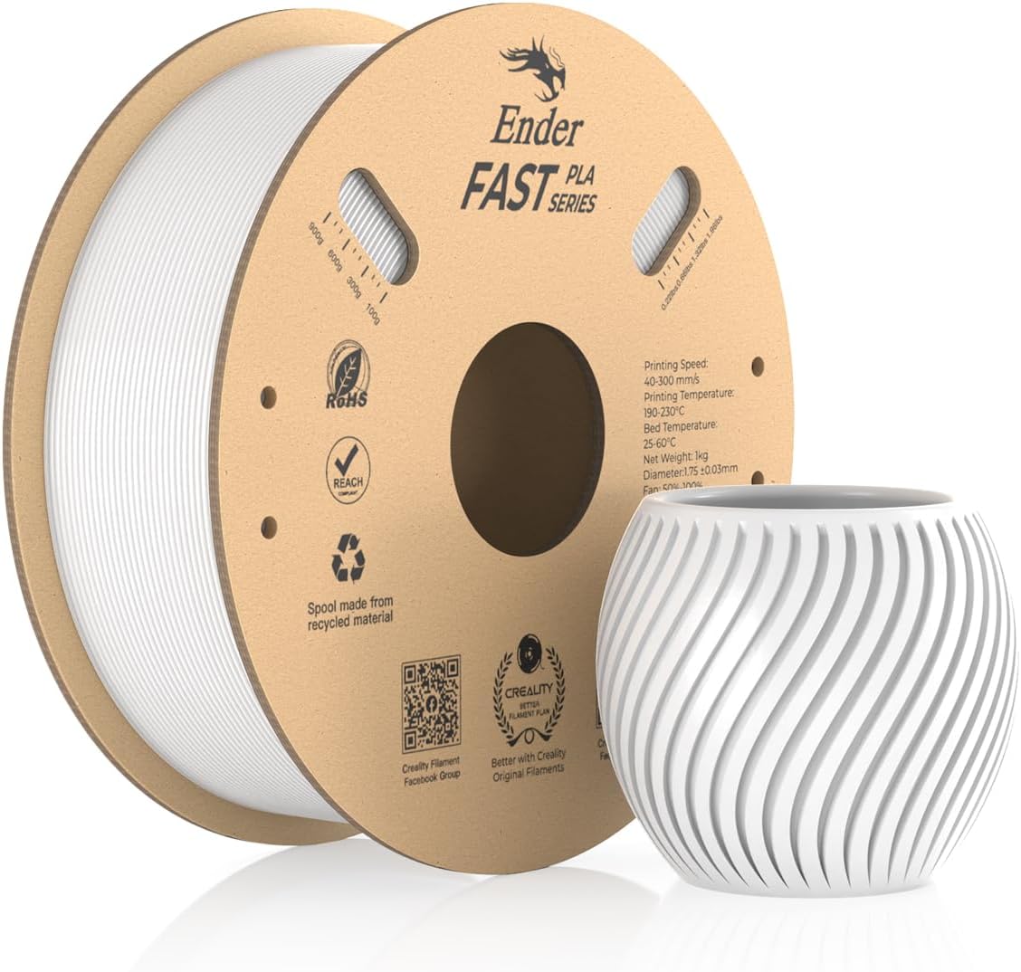 Creality Ender Fast PLA Filament 1.75mm, 3D Printer Filament High Speed up to 30...