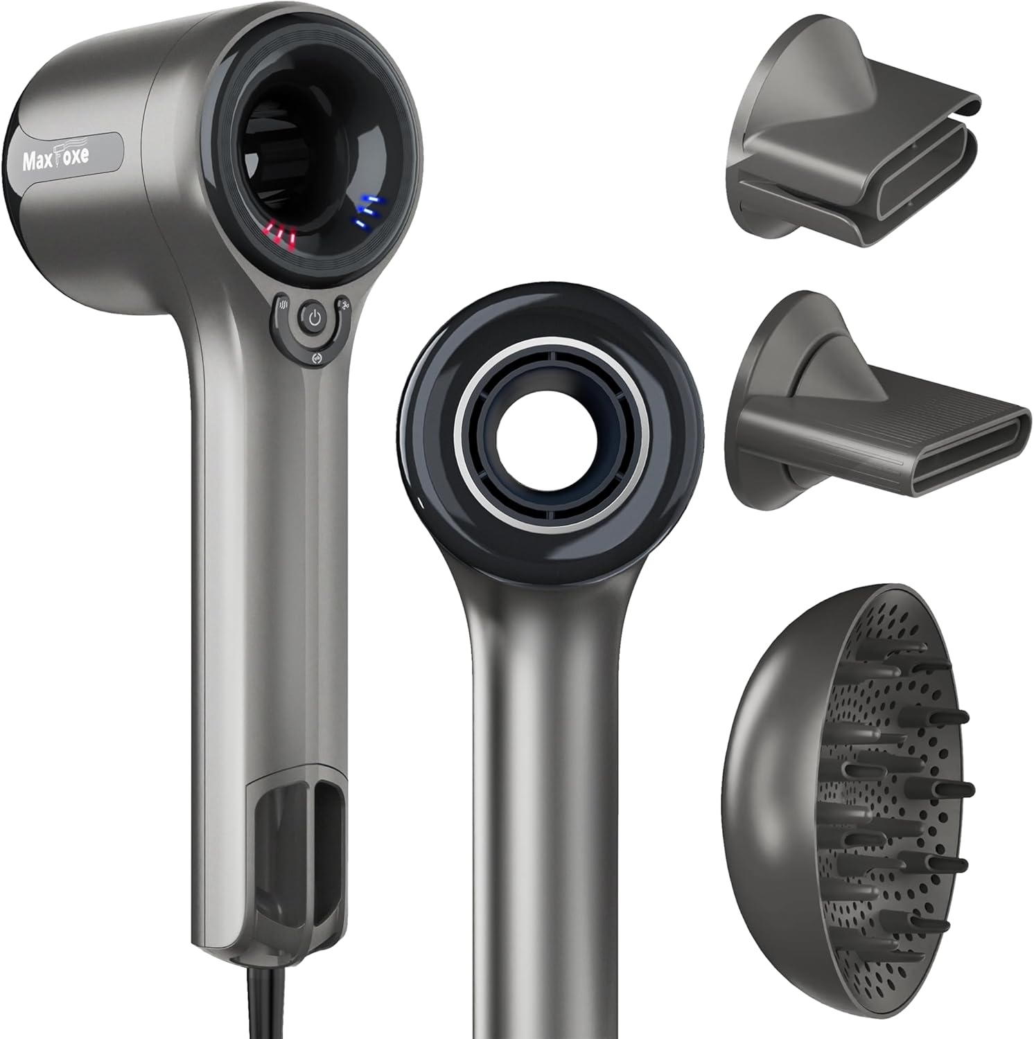 Hair Dryer with Diffuser, Ionic Blow Dryer with High-Speed Brushless Motor for F...