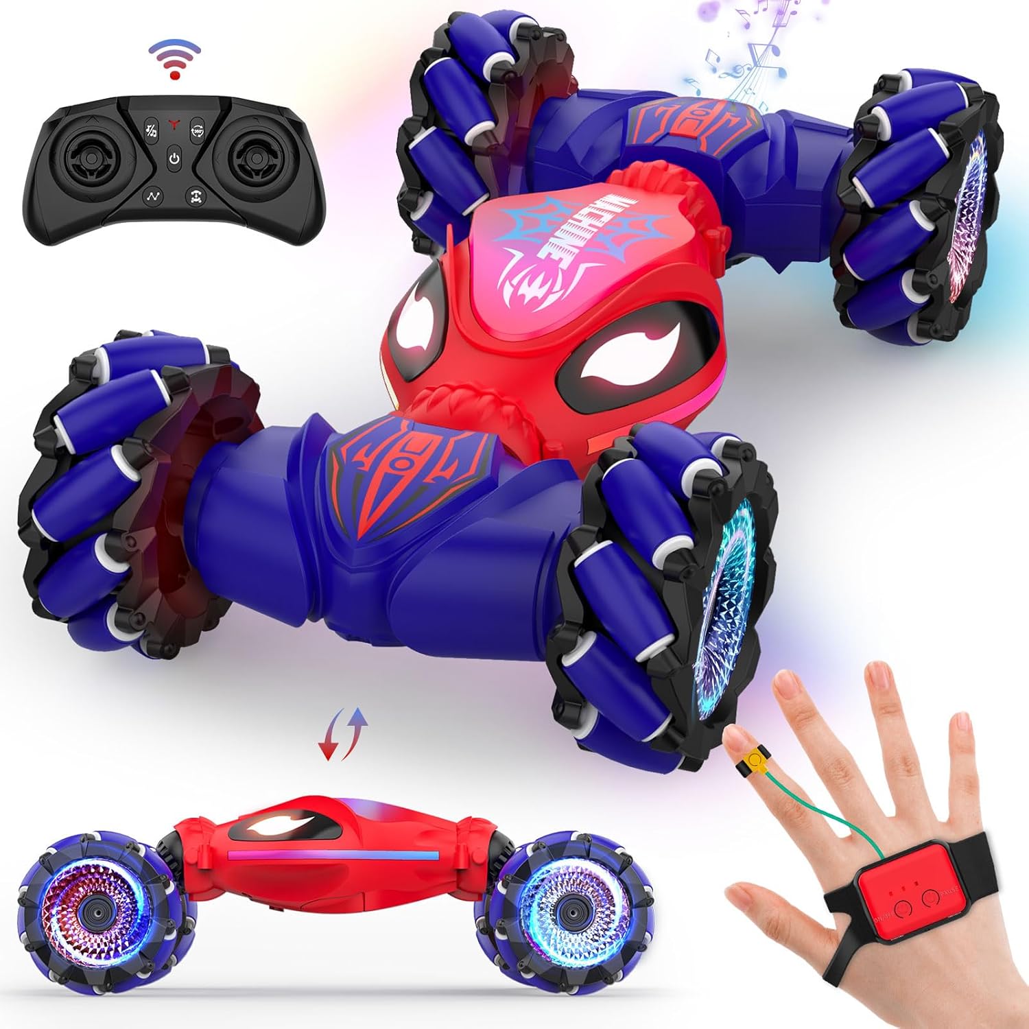 Gesture RC Cars, Hand Controlled Stunt Car for 6-12 yr Kids, 2.4GHz Gesture Sens...