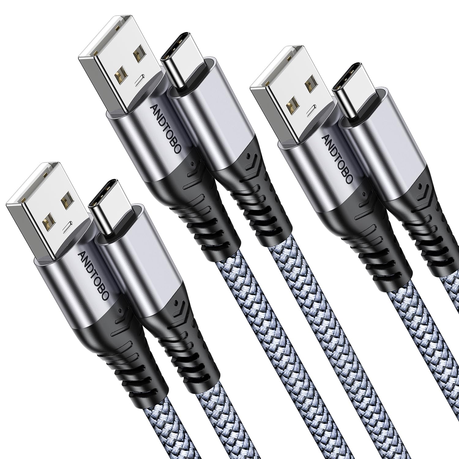 [3 Pack,1M] iPhone 16/15 USB C 3.1A Fast Charging Cable, USB A to USB C Fast Cha...