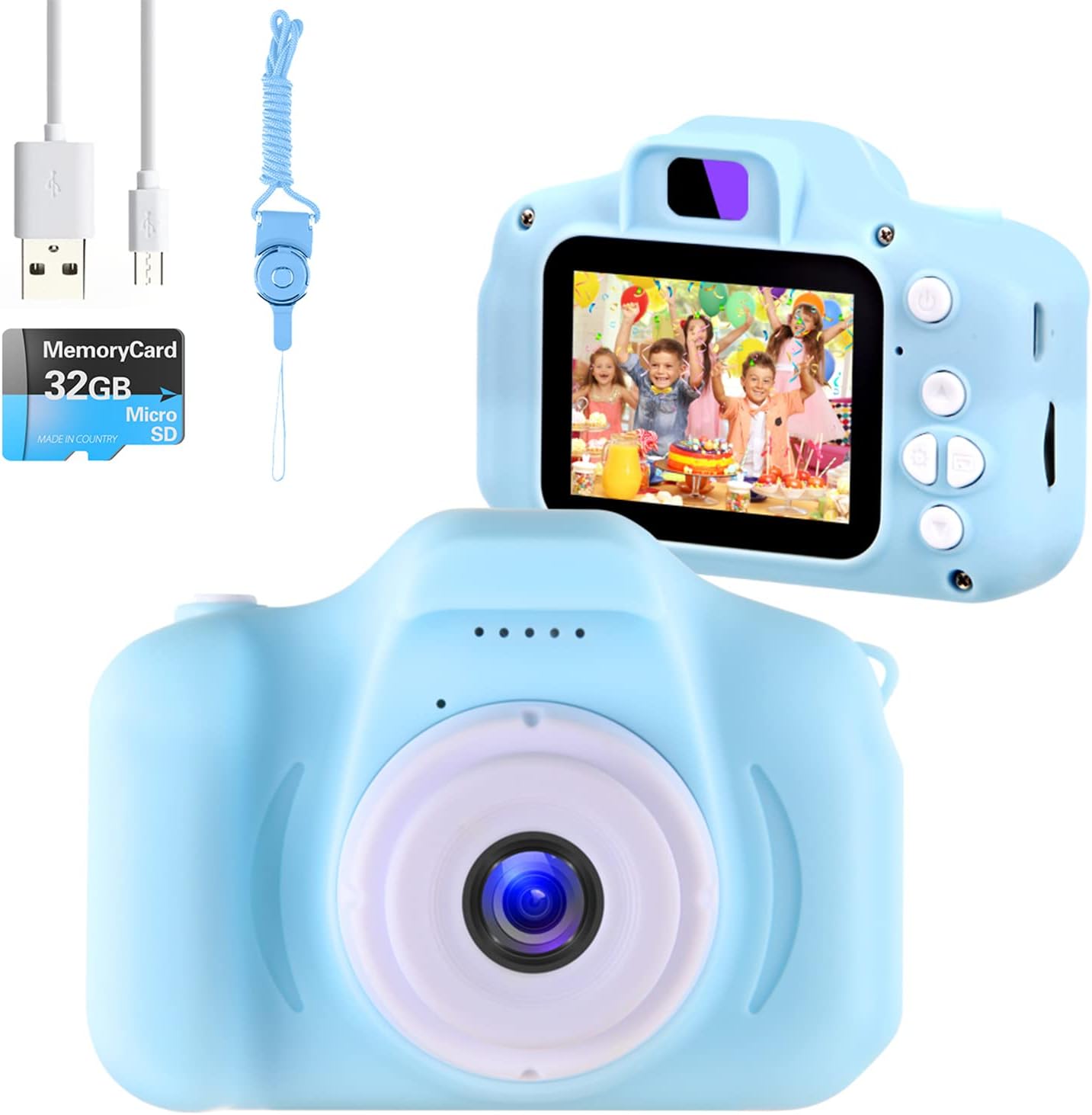 Kids Camera 3 Year Old, Children's Digital Camera Toys for Boys Ages 5-7,Christm...