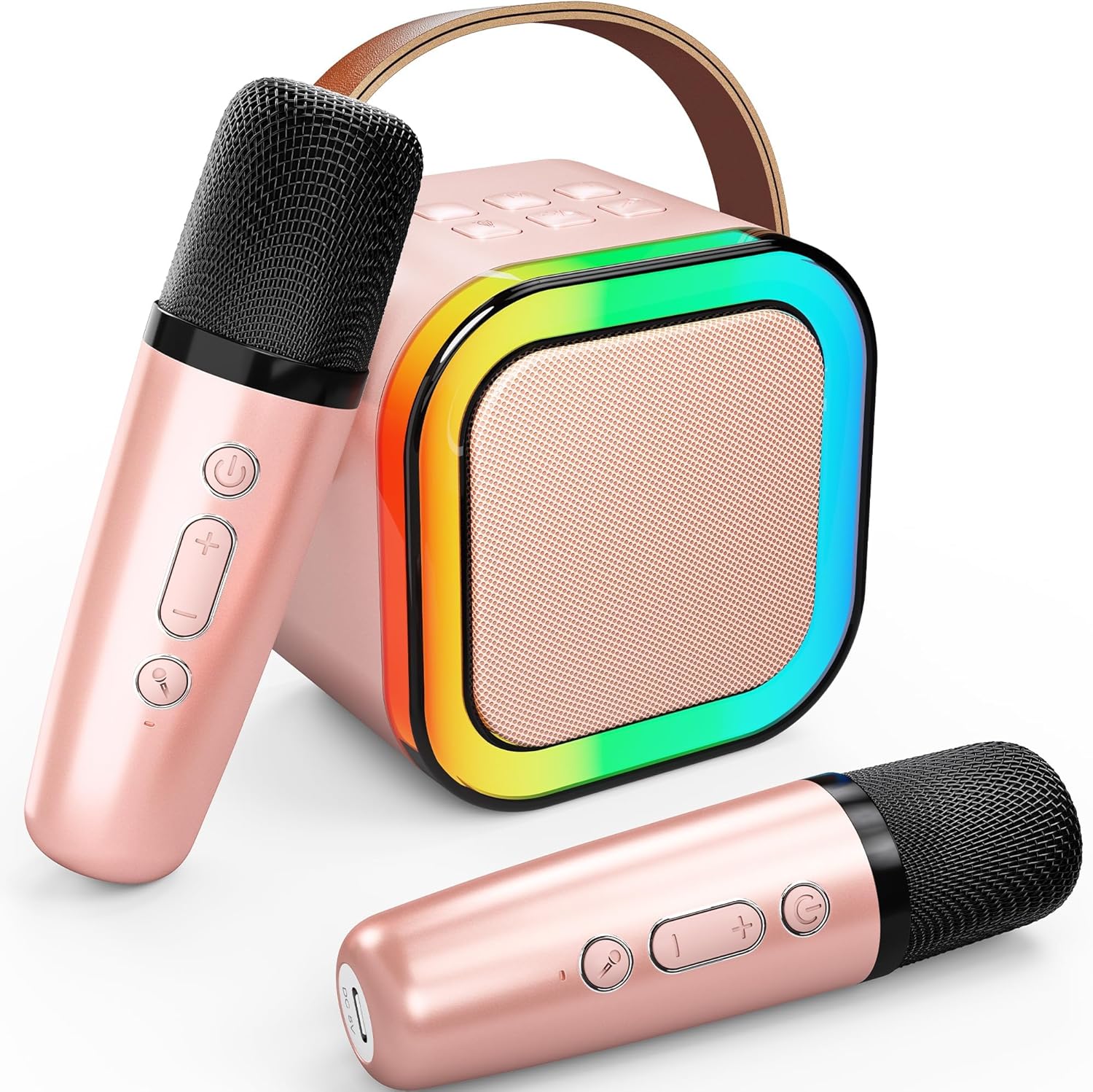 Karaoke Machine for Kids Adults, Portable Bluetooth Mini Karaoke Microphone Sing...