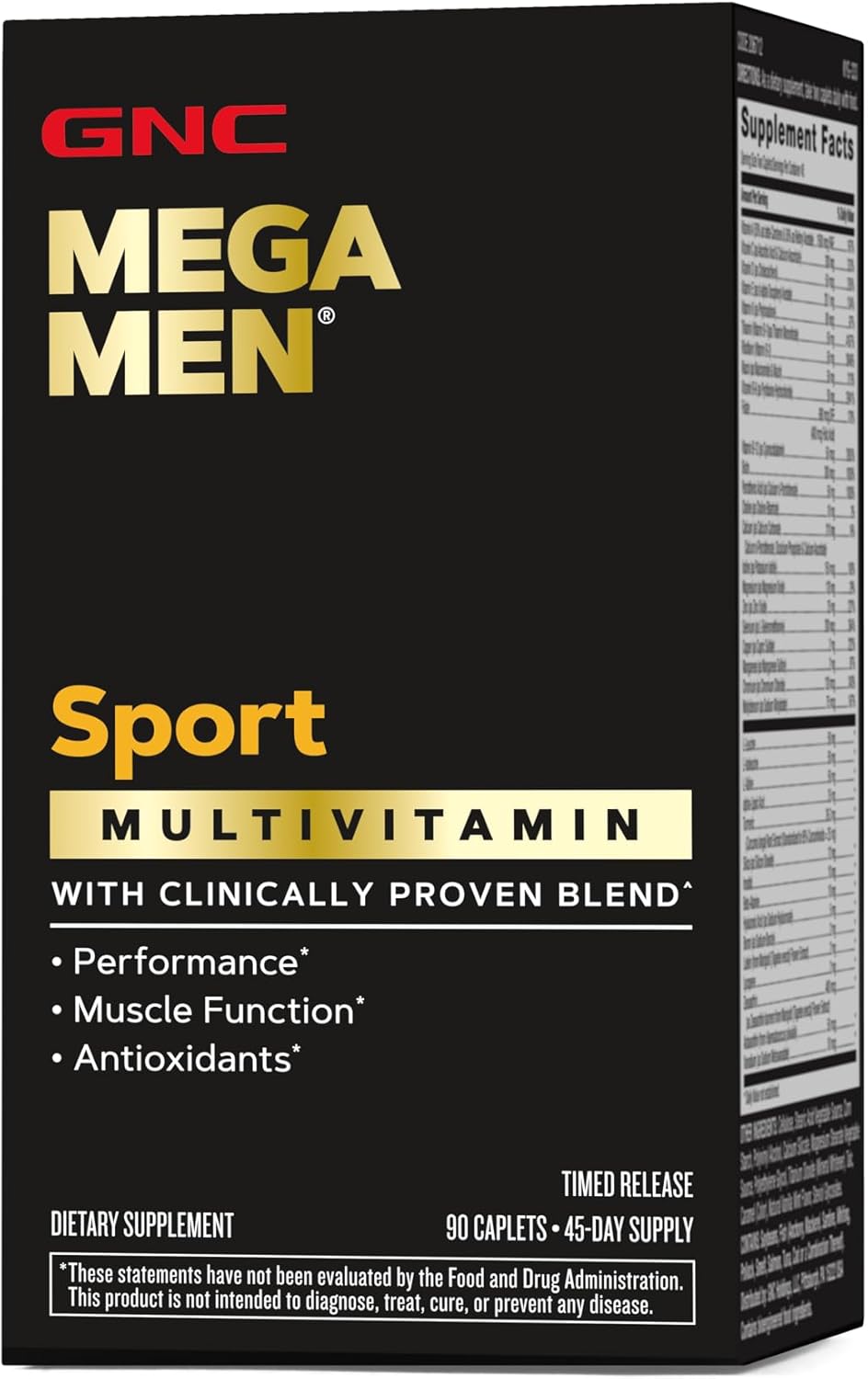 GNC Mega Men Sport Multivitamin | Performance, Muscle Function, and General Heal...