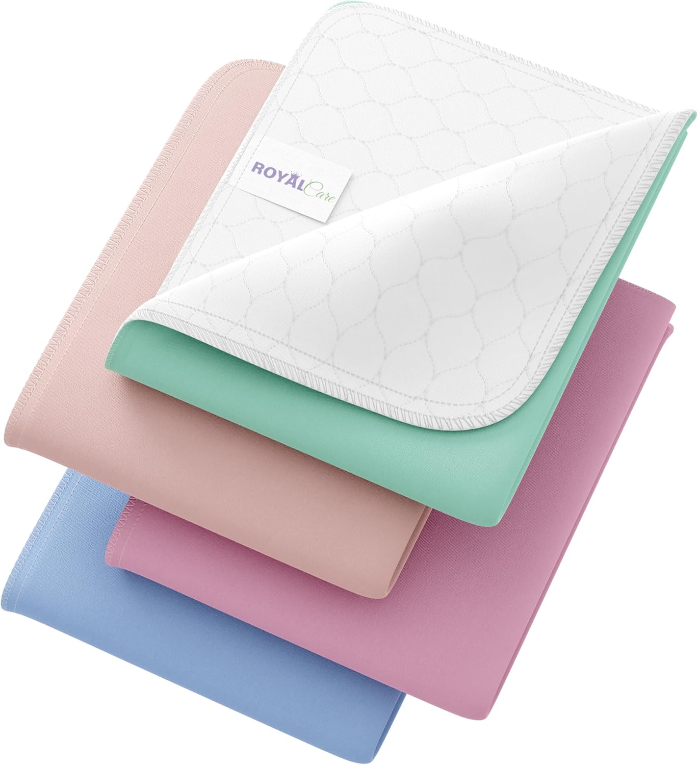 Incontinence Bed Pads - 4 Pack 34" x 36" Reusable...