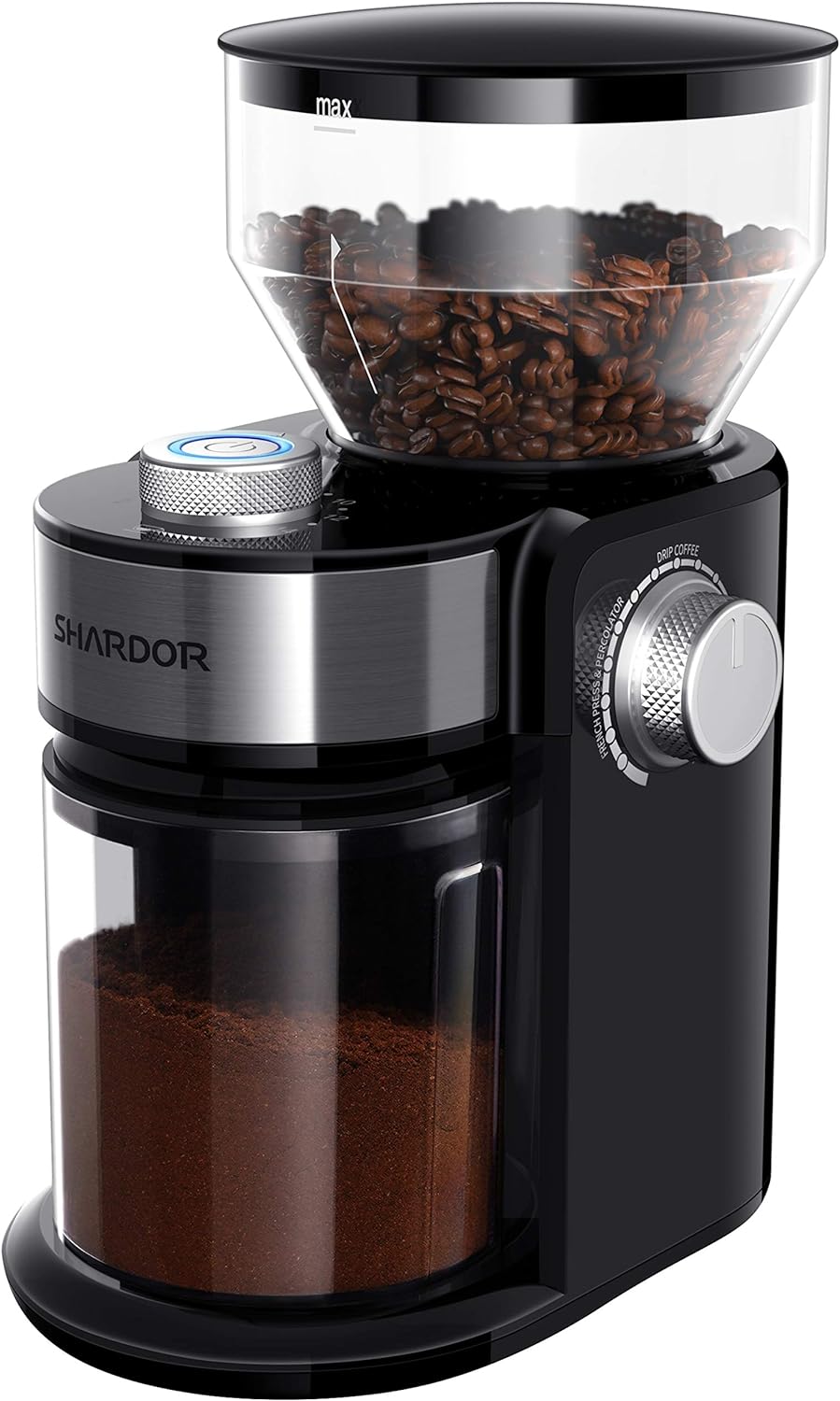 SHARDOR Electric Burr Coffee Grinder 2.0, Adjustab...