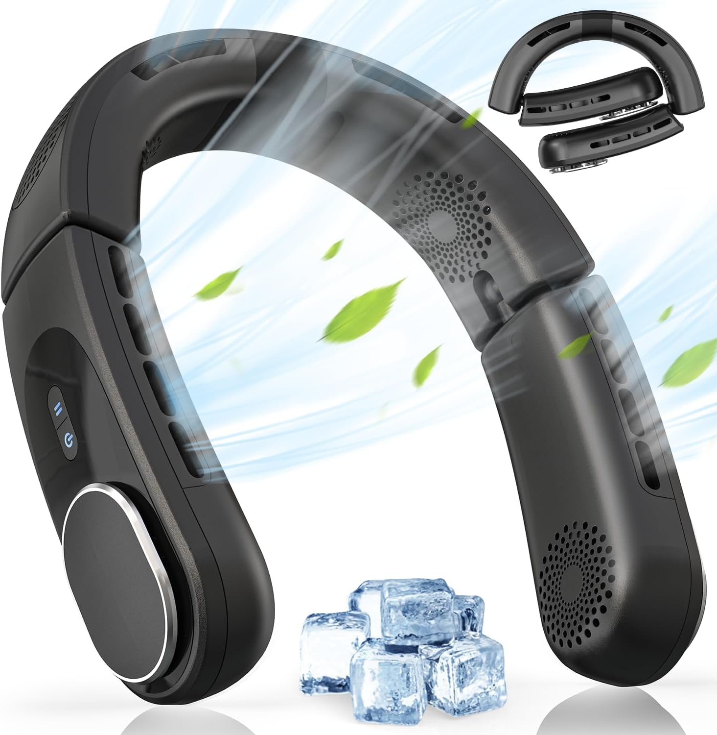 ChillGo Bladeless Neck Fan - 5200mAh Personal Portable Fan - Neck Air Conditione...