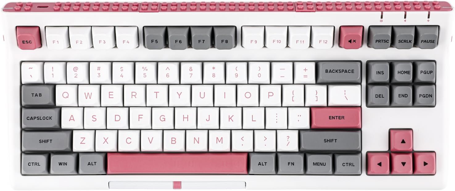 EPOMAKER Brick 87 Tri-Mode TKL Hot Swappable Mechanical Keyboard with Stackable...