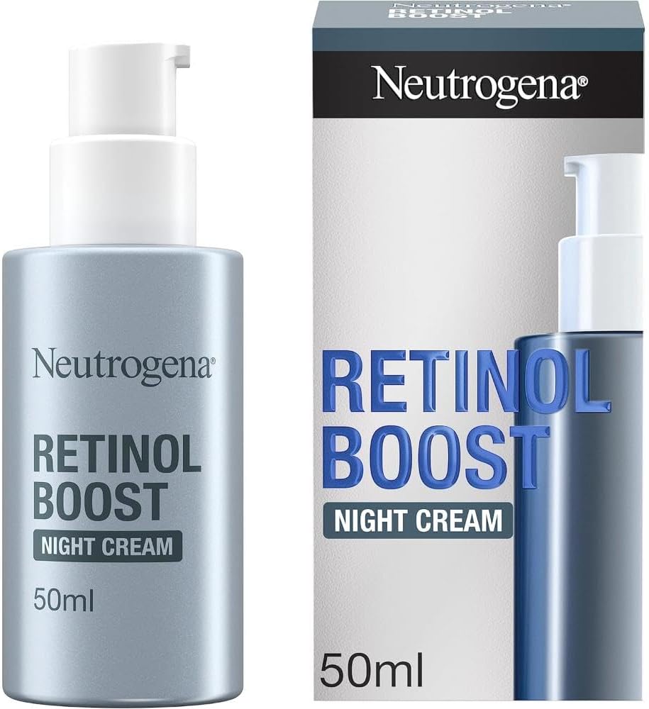 Neutrogena Retinol Boost Night Face Cream (1x 50ml), Lightweight Night-Time Mois...