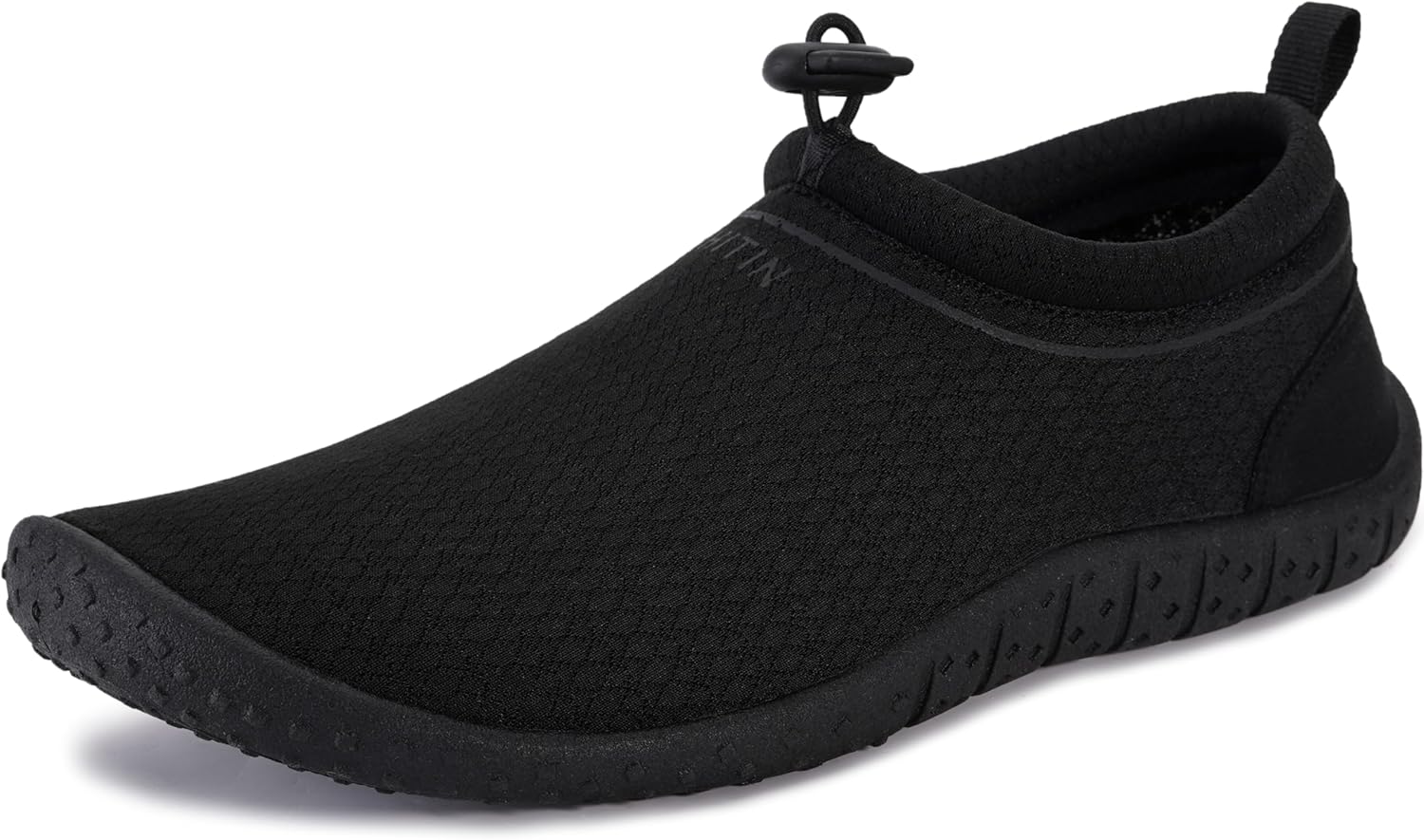 WHITIN Women's Multi-Purpose Feather Water Shoes + Thick Sole 8 Z10 | All Black