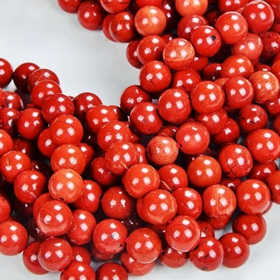 Zenkeeper About 180 Pcs Red Jasper Beads for Jewelry Making 4 MM Red Jasper Gems...