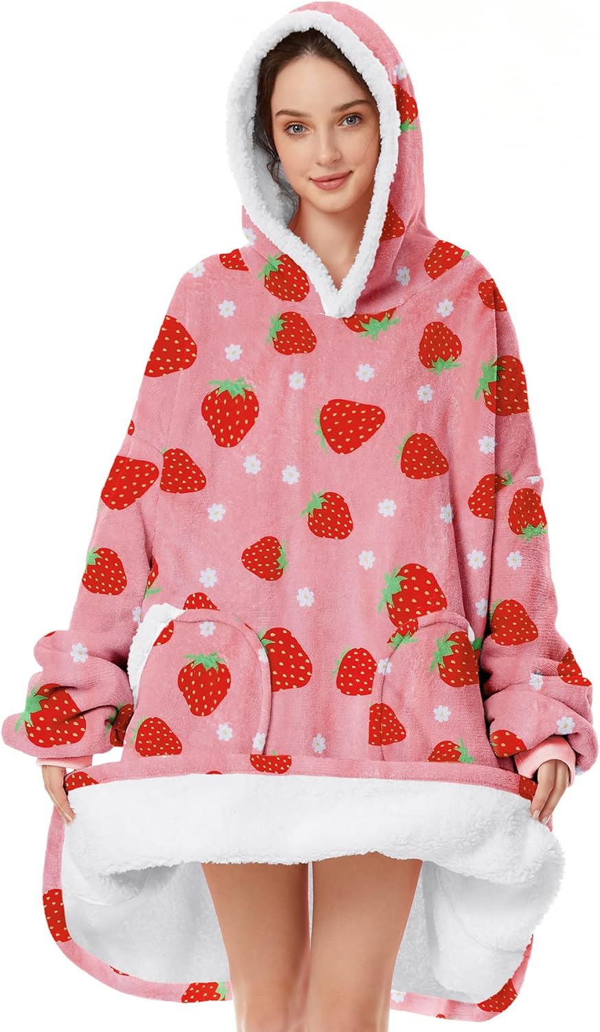 Zando Blanket Hoodie Wearable Blanket Kids and Adult Gift Comfy Blanket Hoodie O...