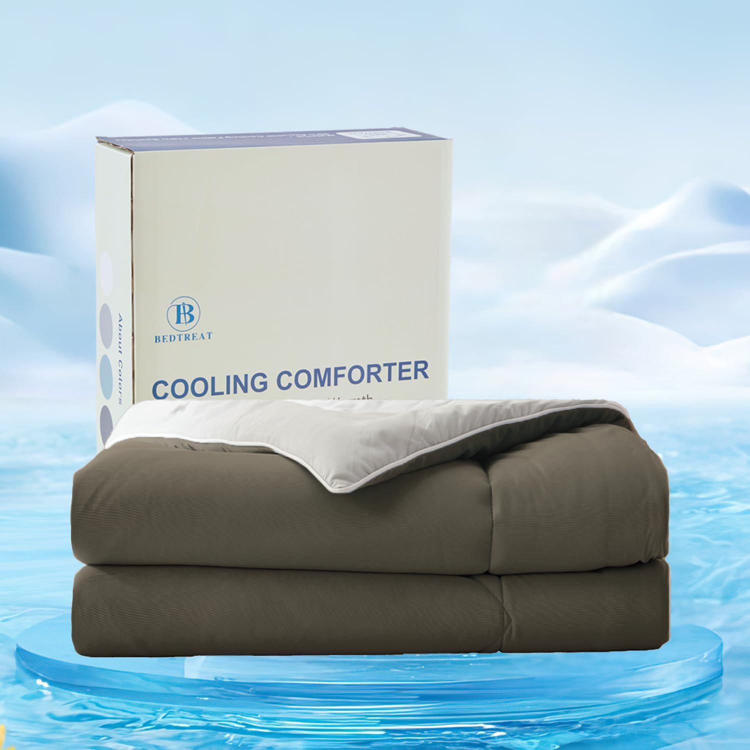 BedTreat Cooling Comforter King Size Cool Comforters for Hot Sleepers Cooling Bl...
