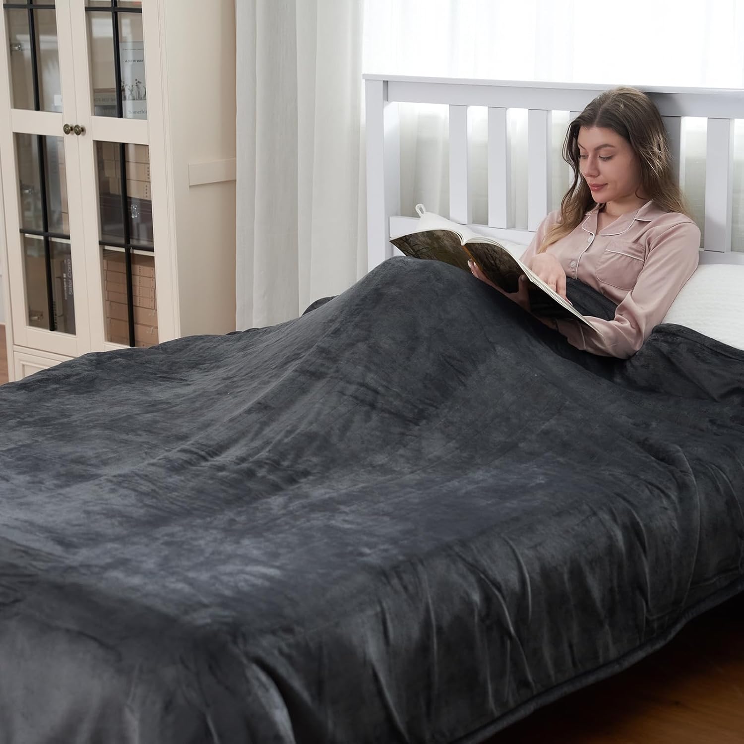 Electric Blanket 72"x84" Full Size Heated Blanket with 6 Heat Settings & 10 Hour...