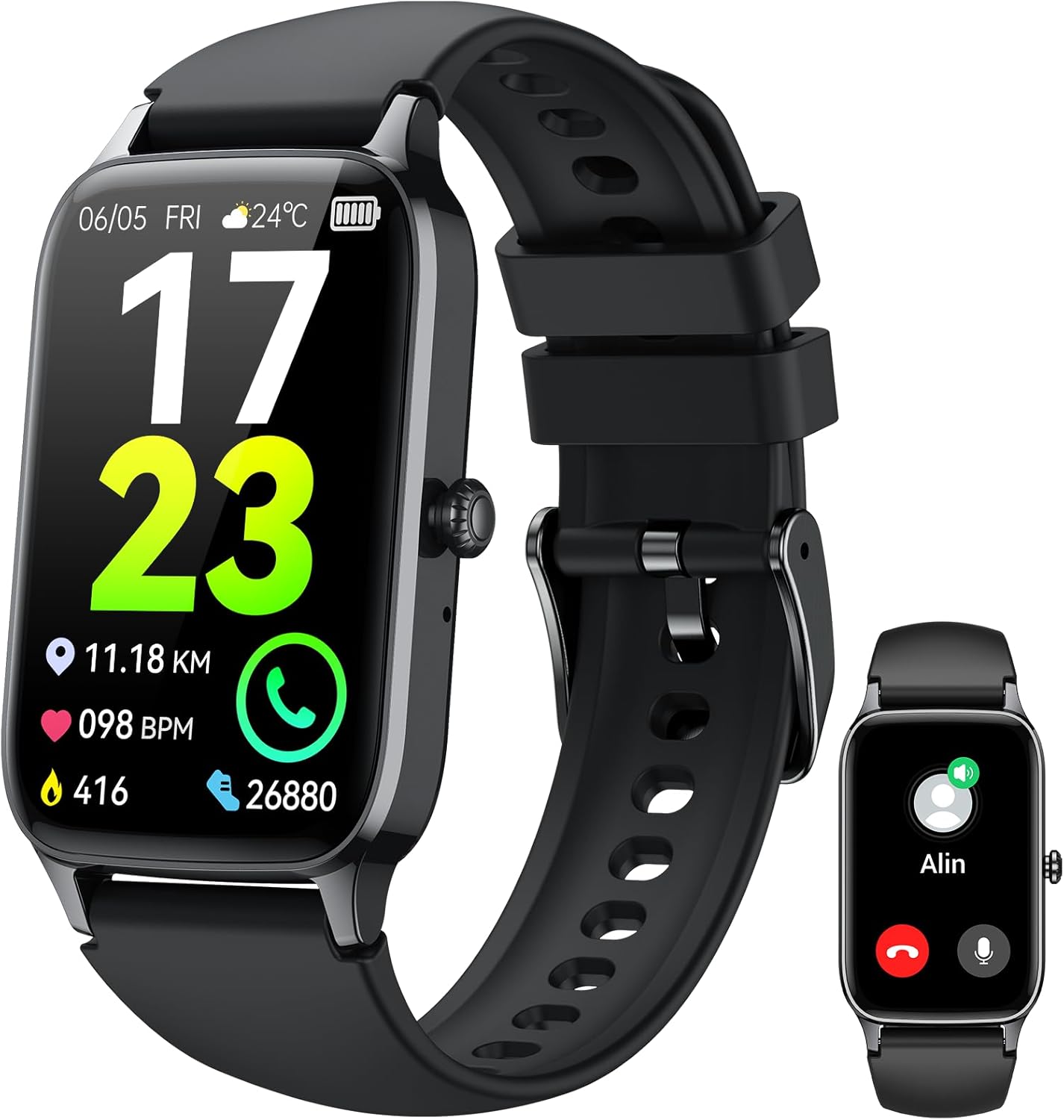 Smart Watch for Men Women (Answer/Make Call), 1.57” Fitness Tracker 113+ Sports...