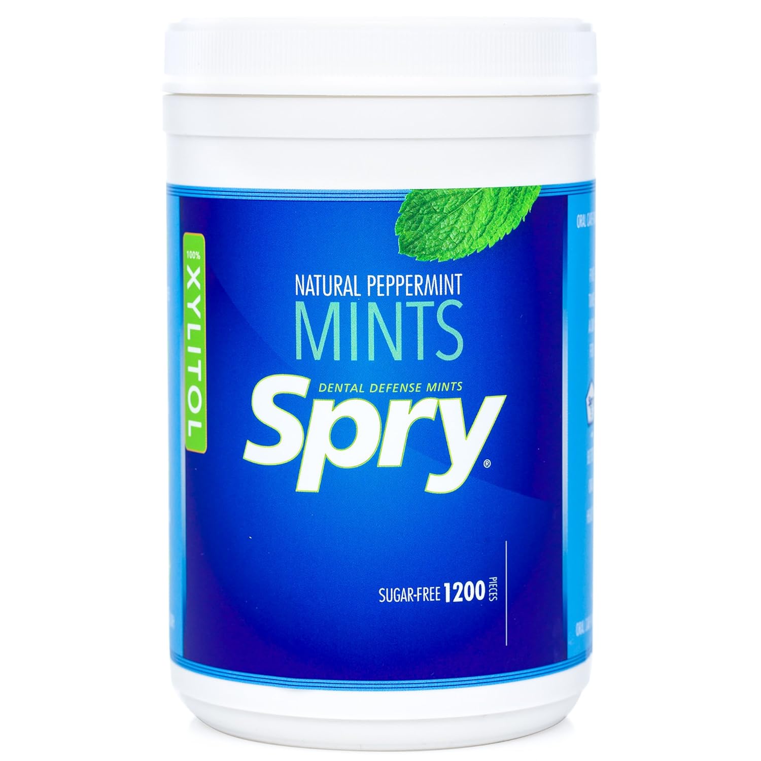 Spry Xylitol Peppermint Sugar Free Candy - Breath Mints That Promote Oral Health...