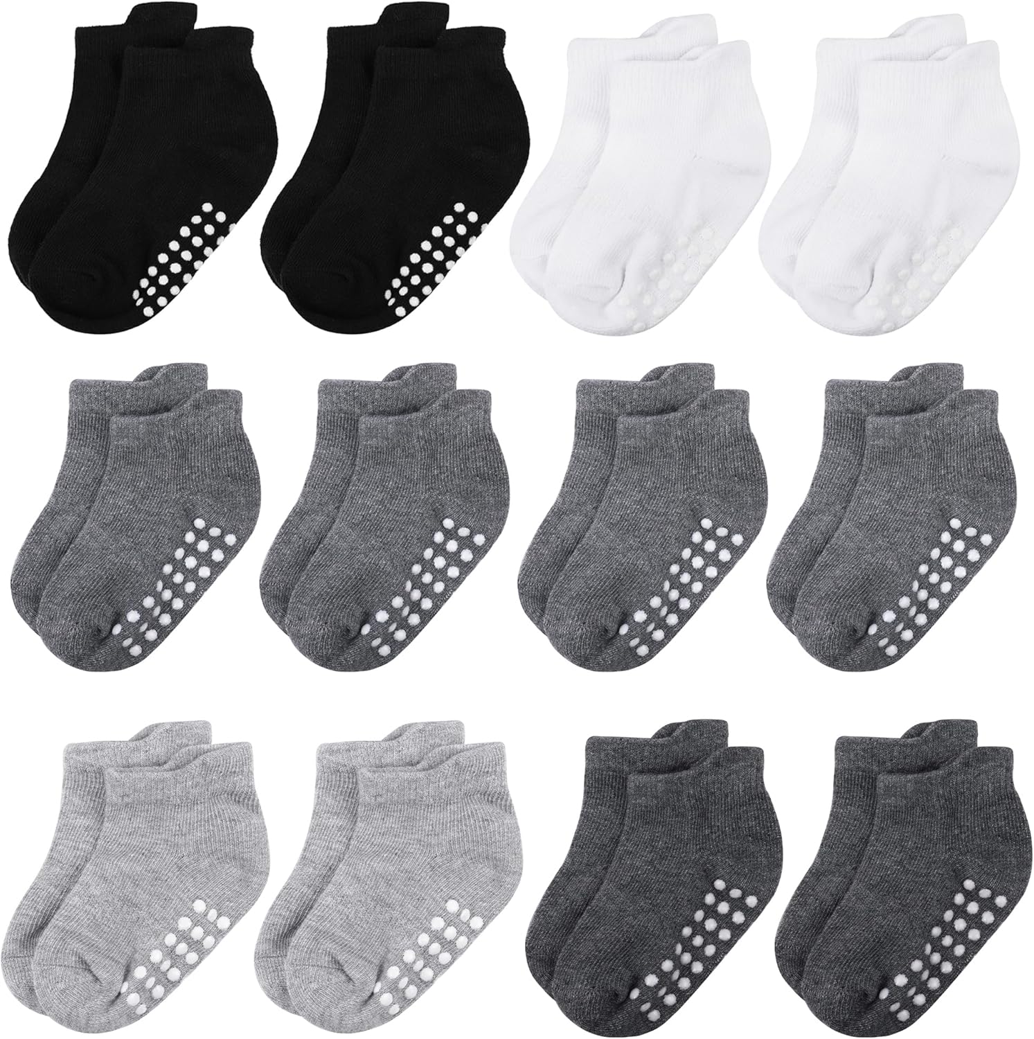 baby socks, cotton children's non-slip socks ankle socks, non-slip grip ankle so...