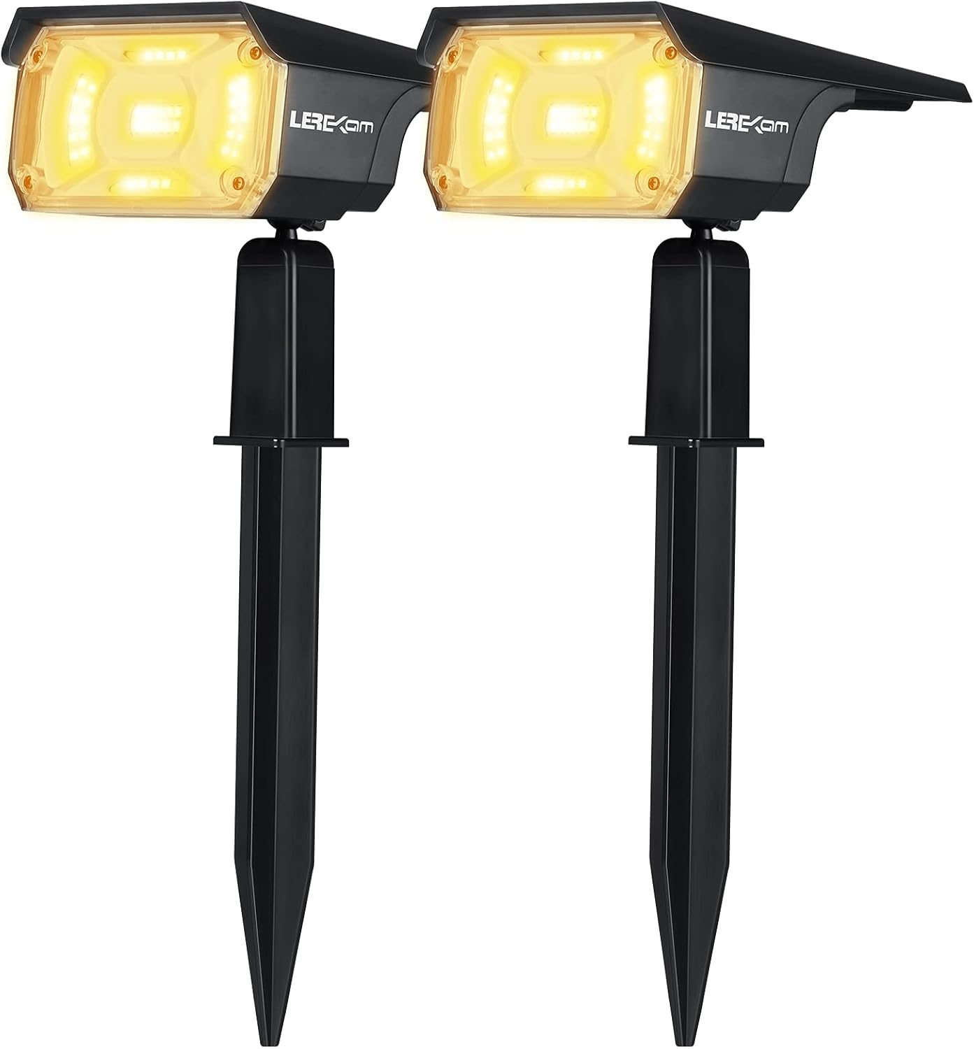 40 LEDs Spotlights,IP65 Waterproof Solar Powered Landscape Spotlights 2-in-1 Wal...