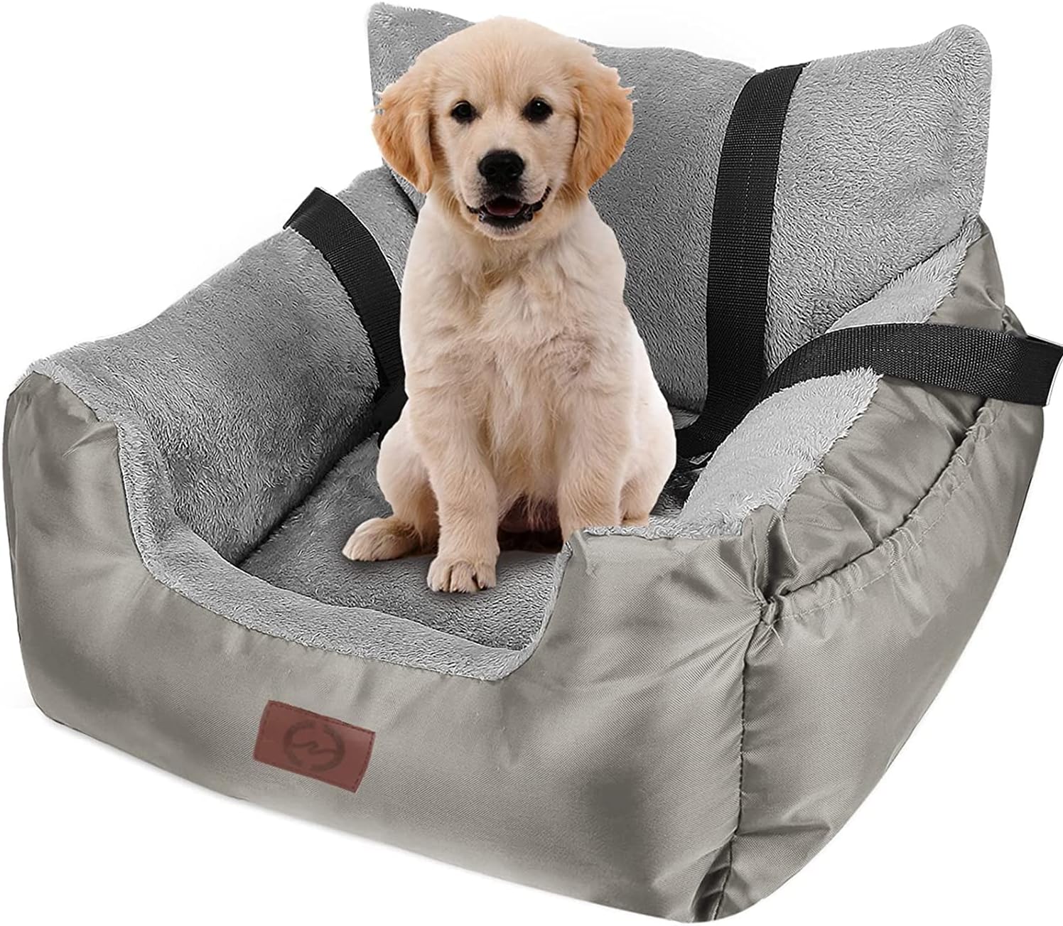 Dog Car Seat for Small Dogs or Cats, Pet Booster Seat Travel Car Bed with Storag...