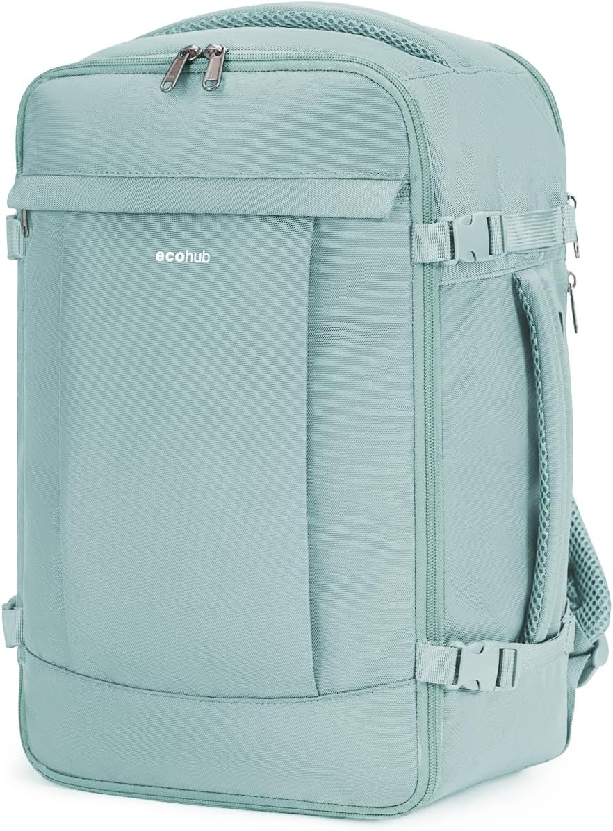 ECOHUB Ryanair Cabin Bags 40x20x25, 20L Anti-theft Underseat Carry On Travel Bac...