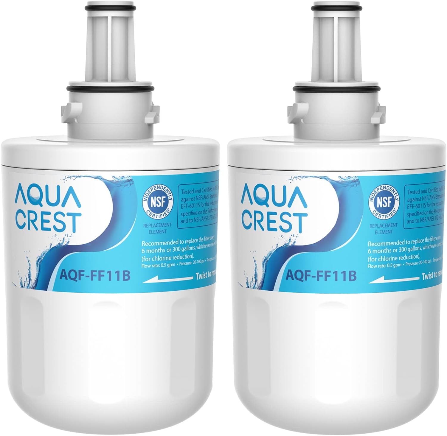 AQUA CREST DA29-00003G Fridge Water Filter, Compatible with Samsung® Aqua Pure P...