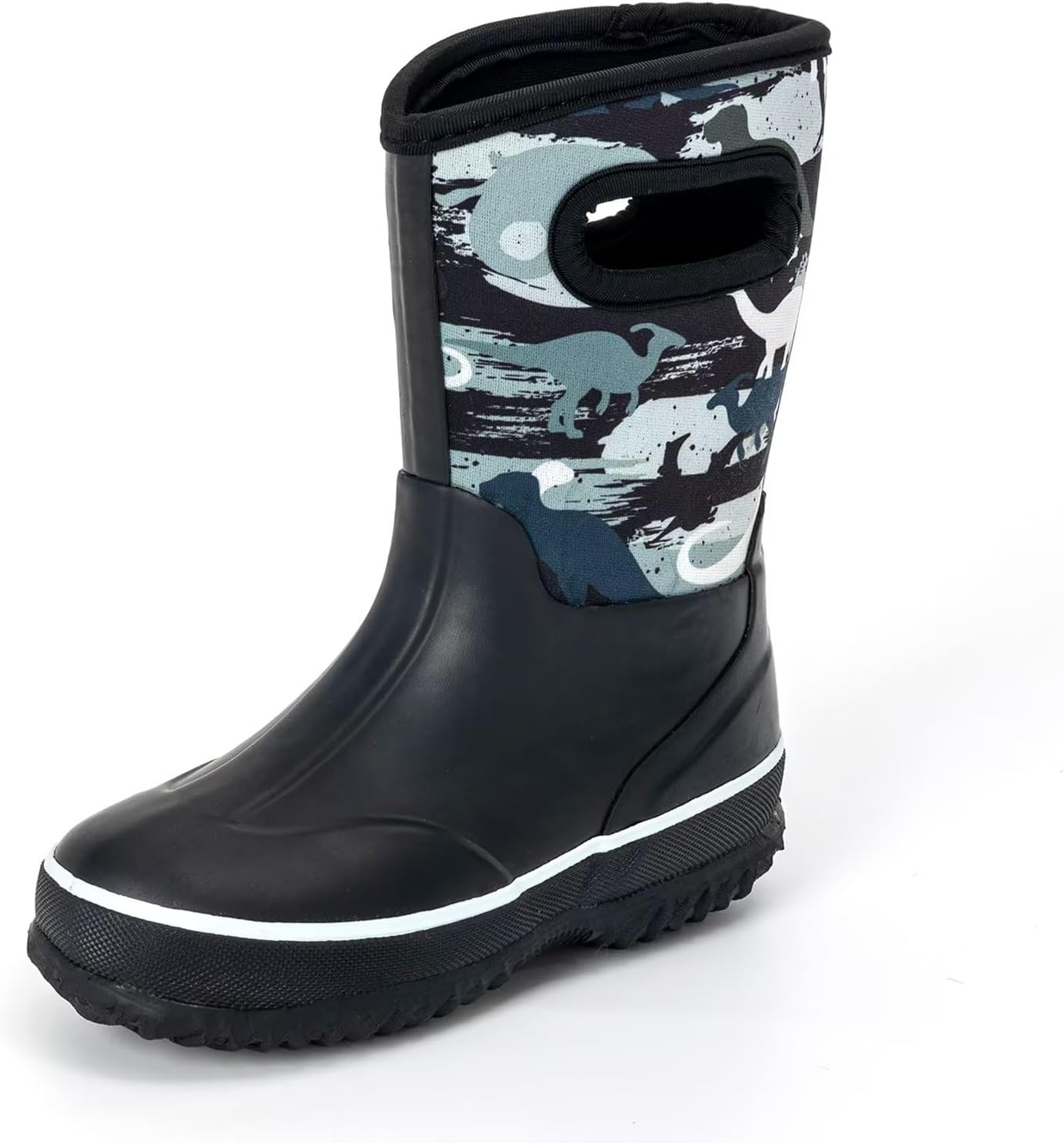 Kids Waterproof Neoprene Rain Boots Girls Boys Outdoor Mud Boots Children Insula...