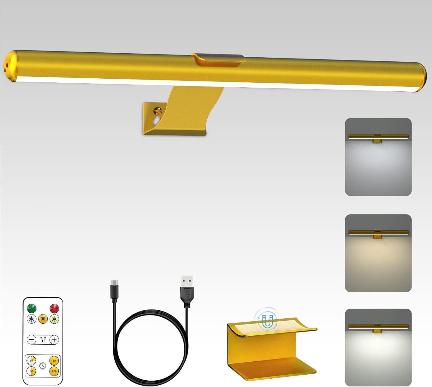 Picture Lights for Paintings Rechargeable, Wall Art Light with Remote Wireless,...