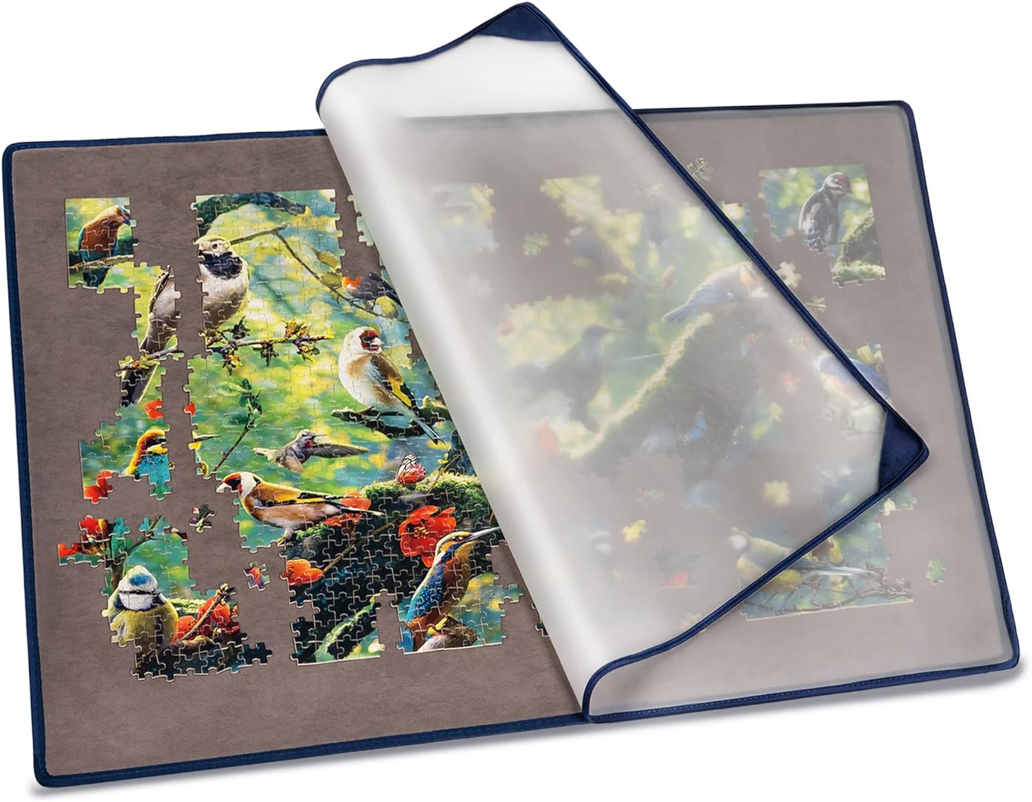Tektalk Jigsaw Puzzle Board Portable Puzzle Mat with Puzzle Dustproof Cover for...