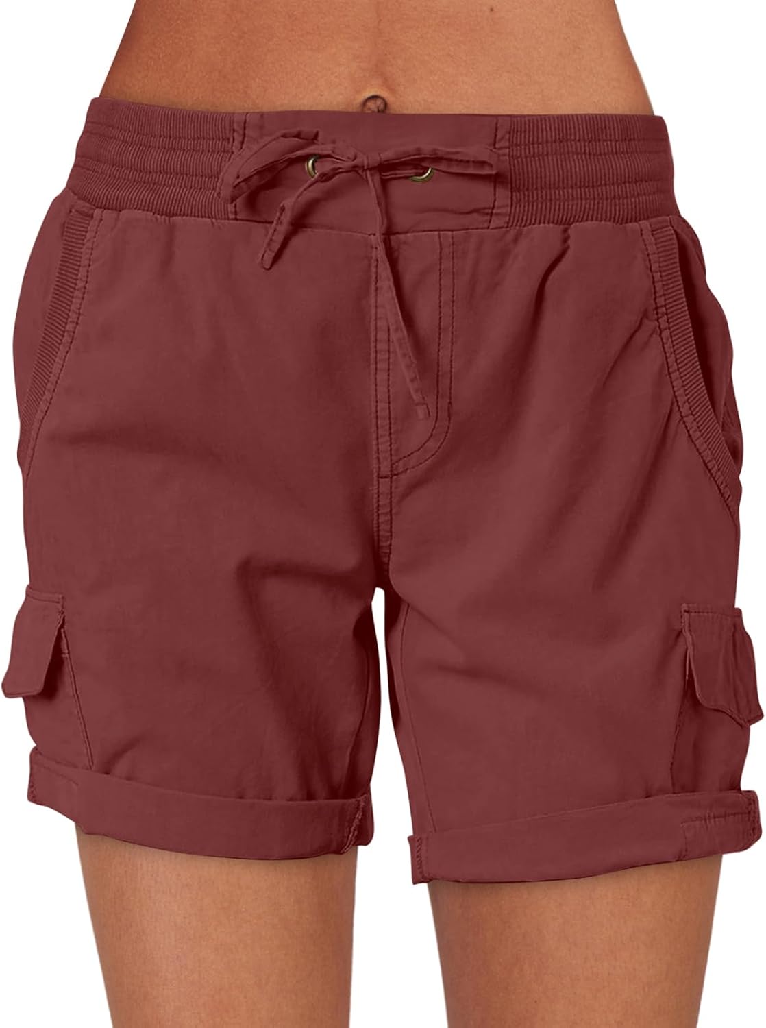 ANRABESS Womens Summer Shorts 2025 Dressy Casual Hiking Cargo Shorts Trendy Outd...