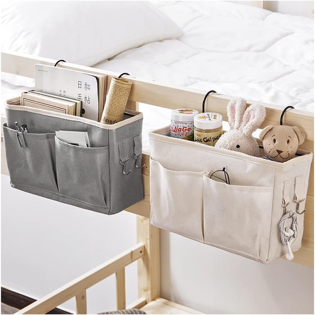 Koksi Bed Pockets Organiser, Bedside Hanging Storage Caddy for Magazine Books Re...