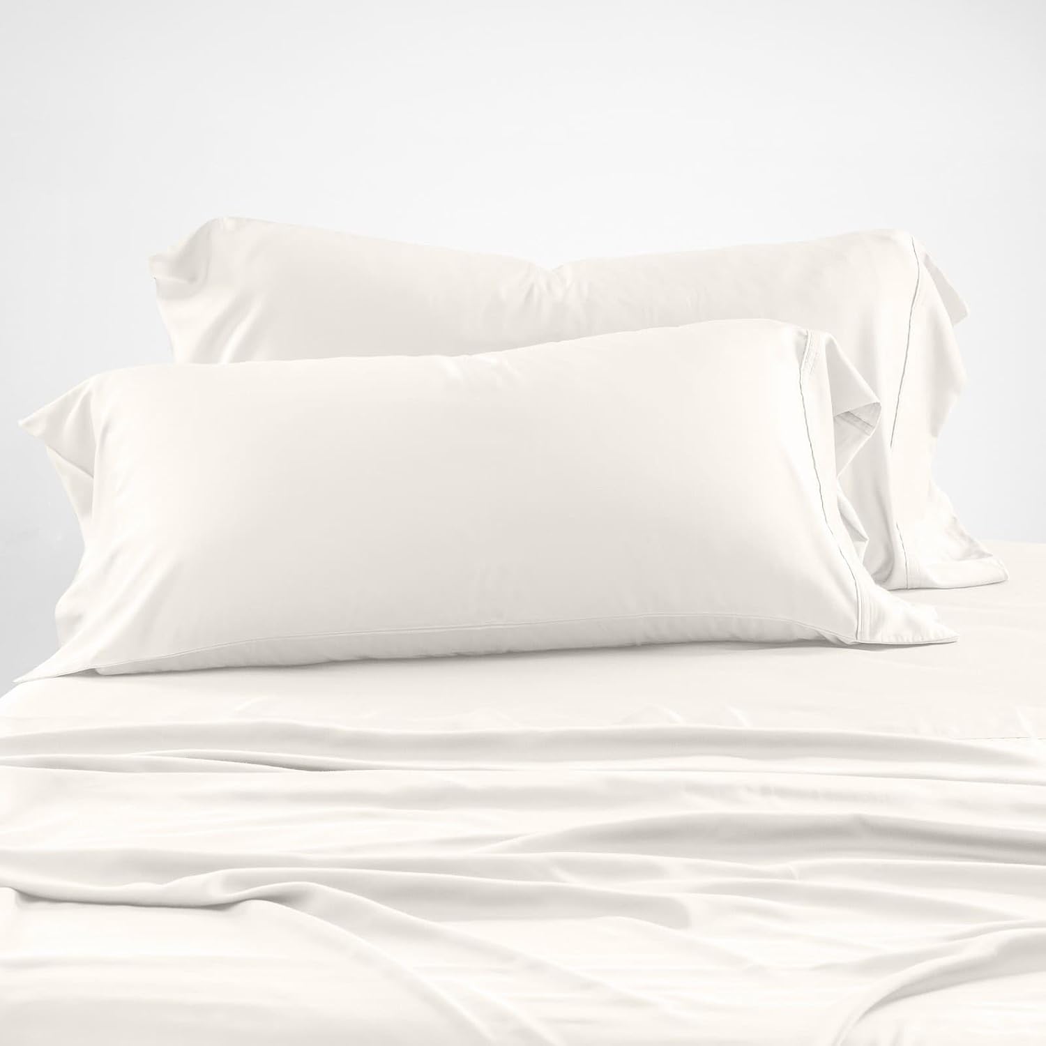 Olive + Crate Tencel Eucalyptus Cooling Pillow Cases for Hot Sleepers - Moisture...