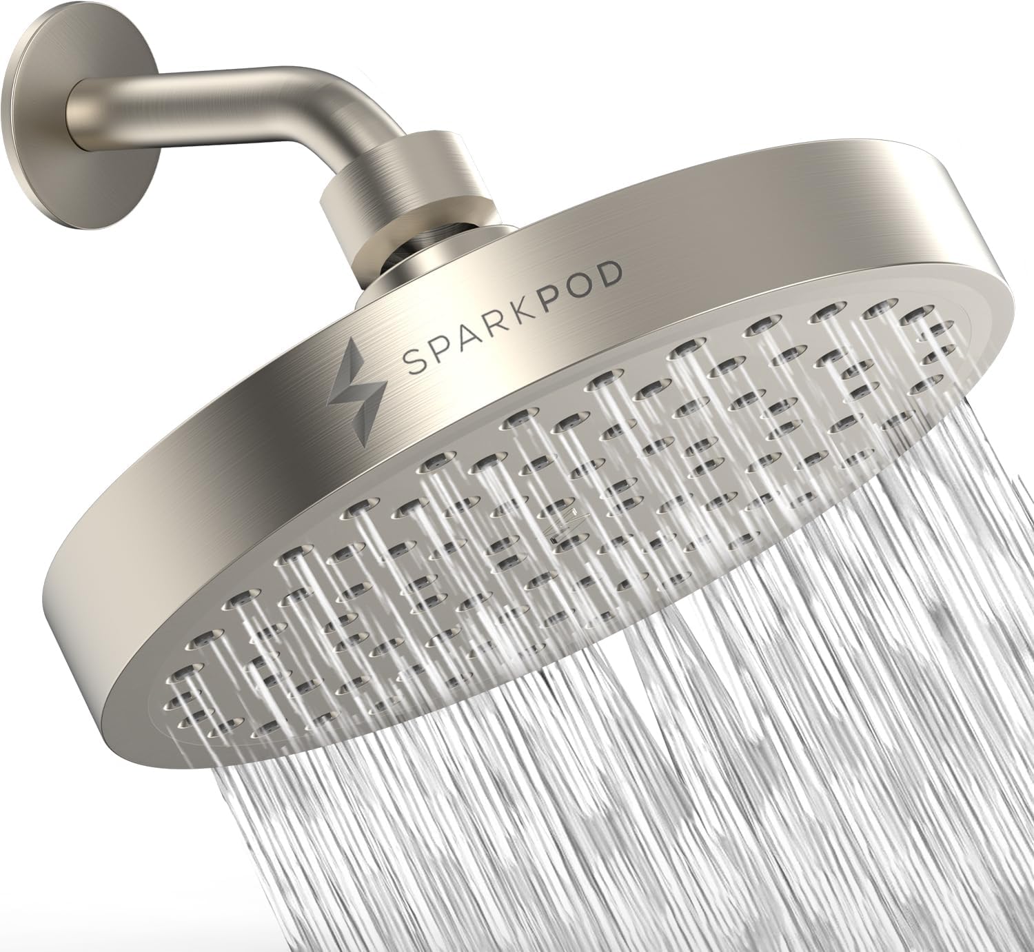SparkPod Shower Head - High Pressure Rain - Premium Quality Luxury Design - 1-Mi...