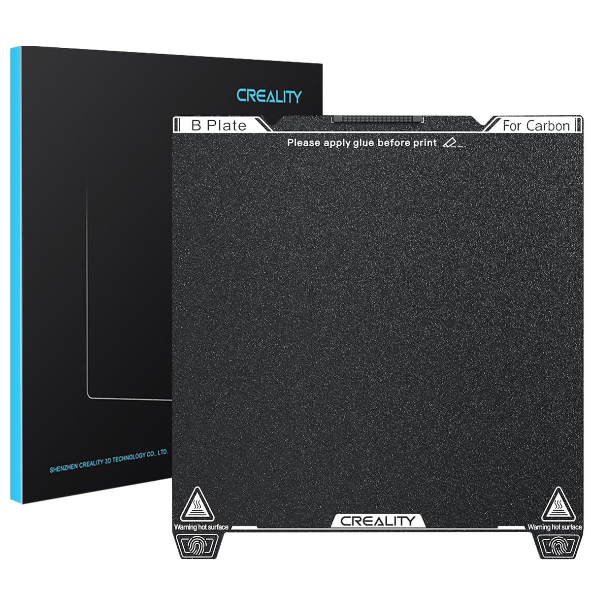 Creality Official K1C Build Plate PEI Sheet with Nozzle Cleaner, 235x235mm Textu...