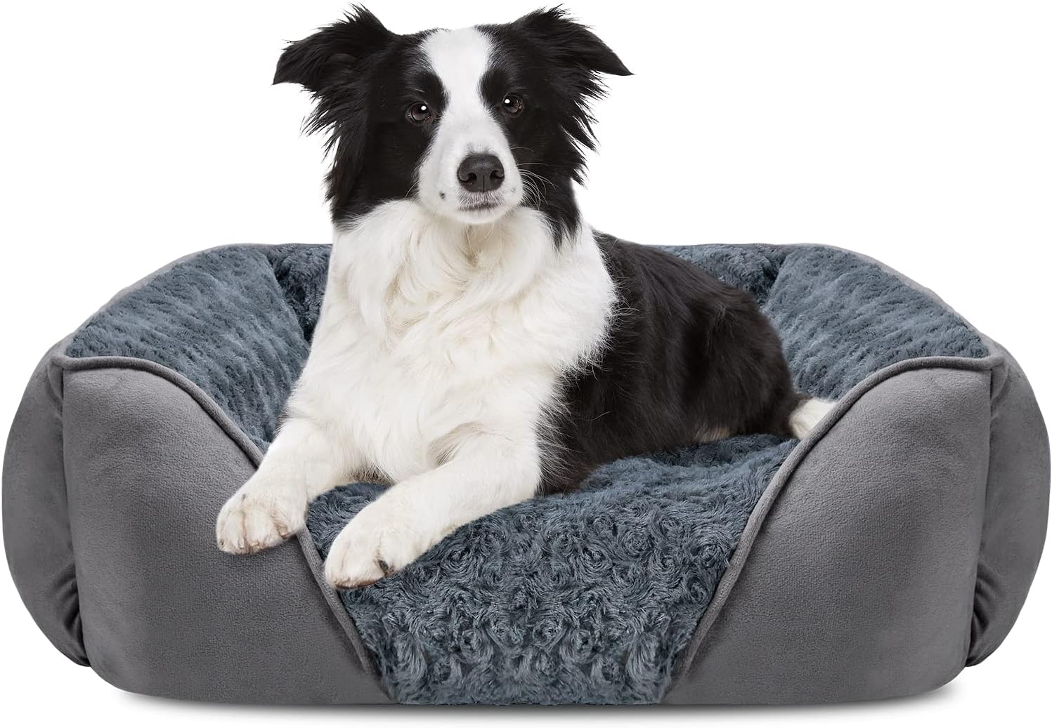 JOEJOY Large Dog Bed Pet Sofa Bed, Super Comfy Ros...