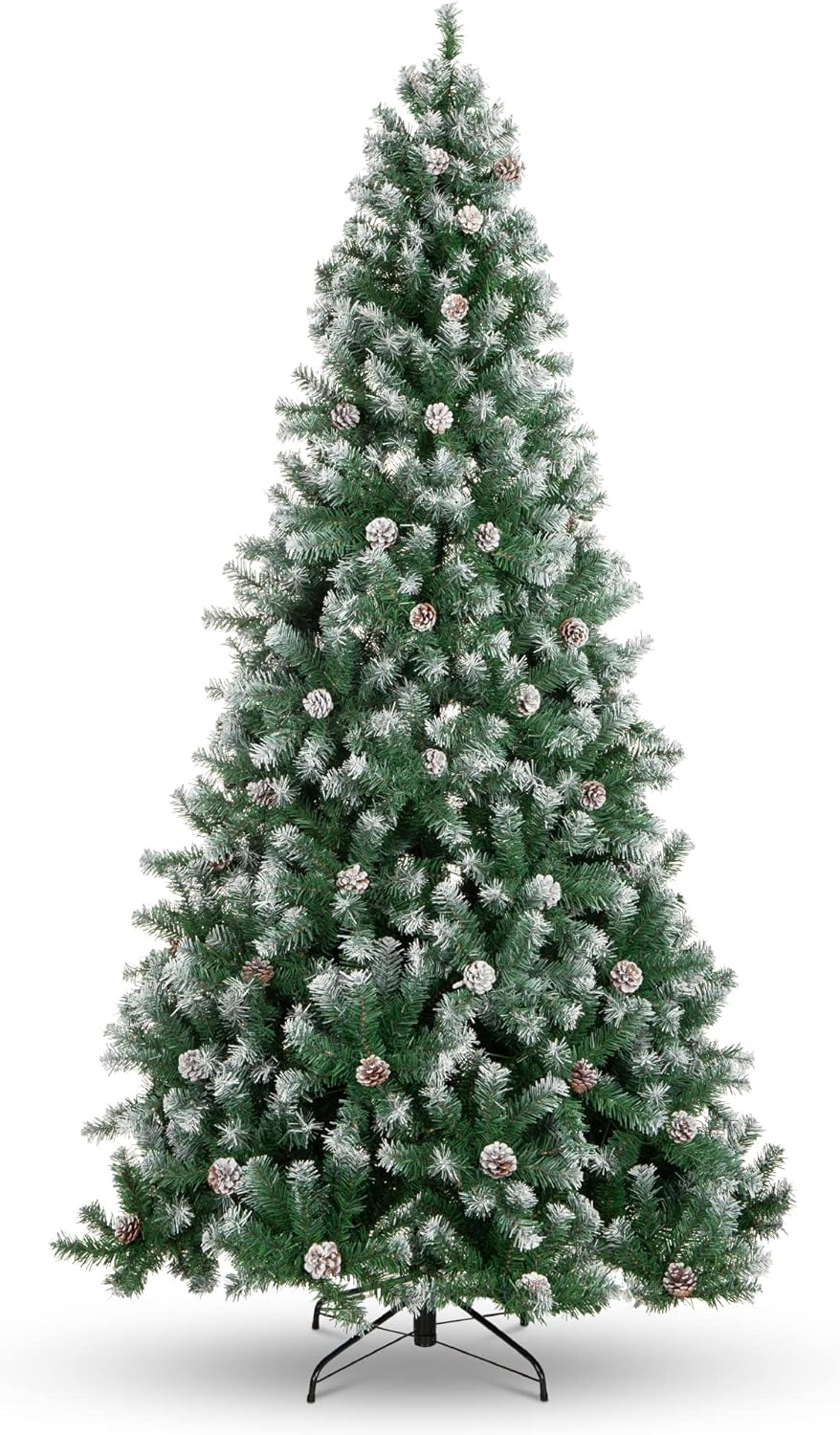 Best Choice Products 6ft Pre-Decorated Holiday Christmas Tree for Home, Office,...