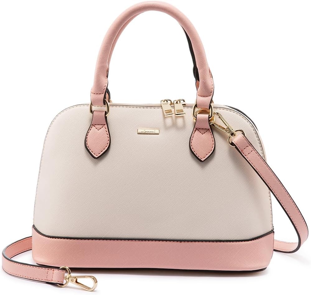 LOVEVOOK Purse for Women Small Crossbody Bags Classic Double Zip Top Handle Dome...