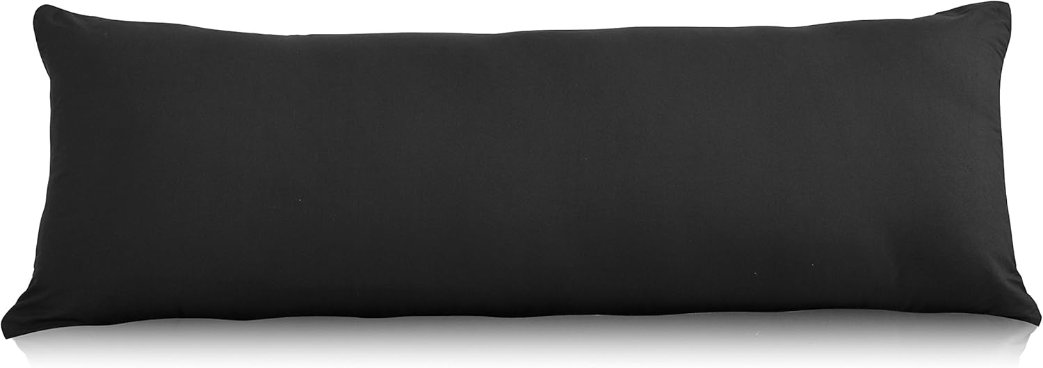 EVOLIVE Ultra Soft Microfiber Body Pillow Cover/Pillowcases 21"x54" with Hidden...