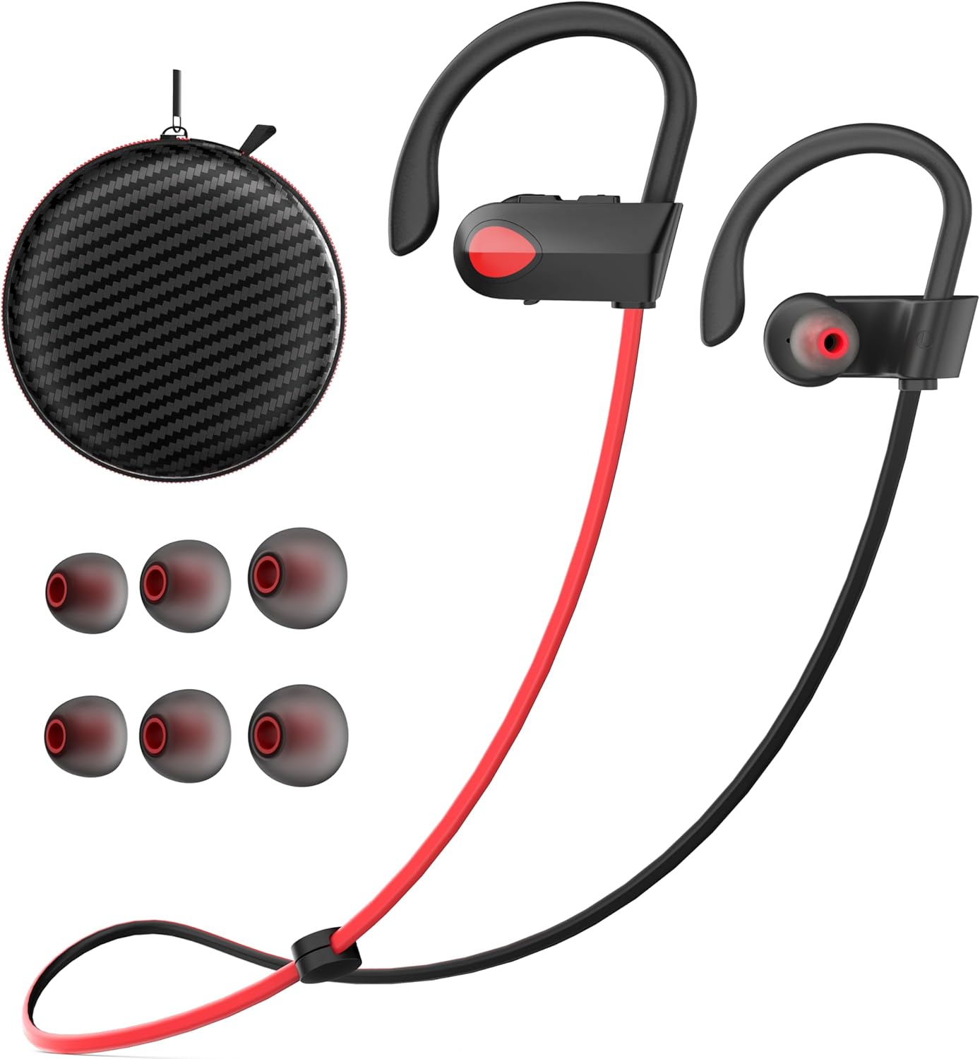 Bluetooth Headphones, Running Wireless Headphones with Bluetooth 5.3 Chip, IPX7...