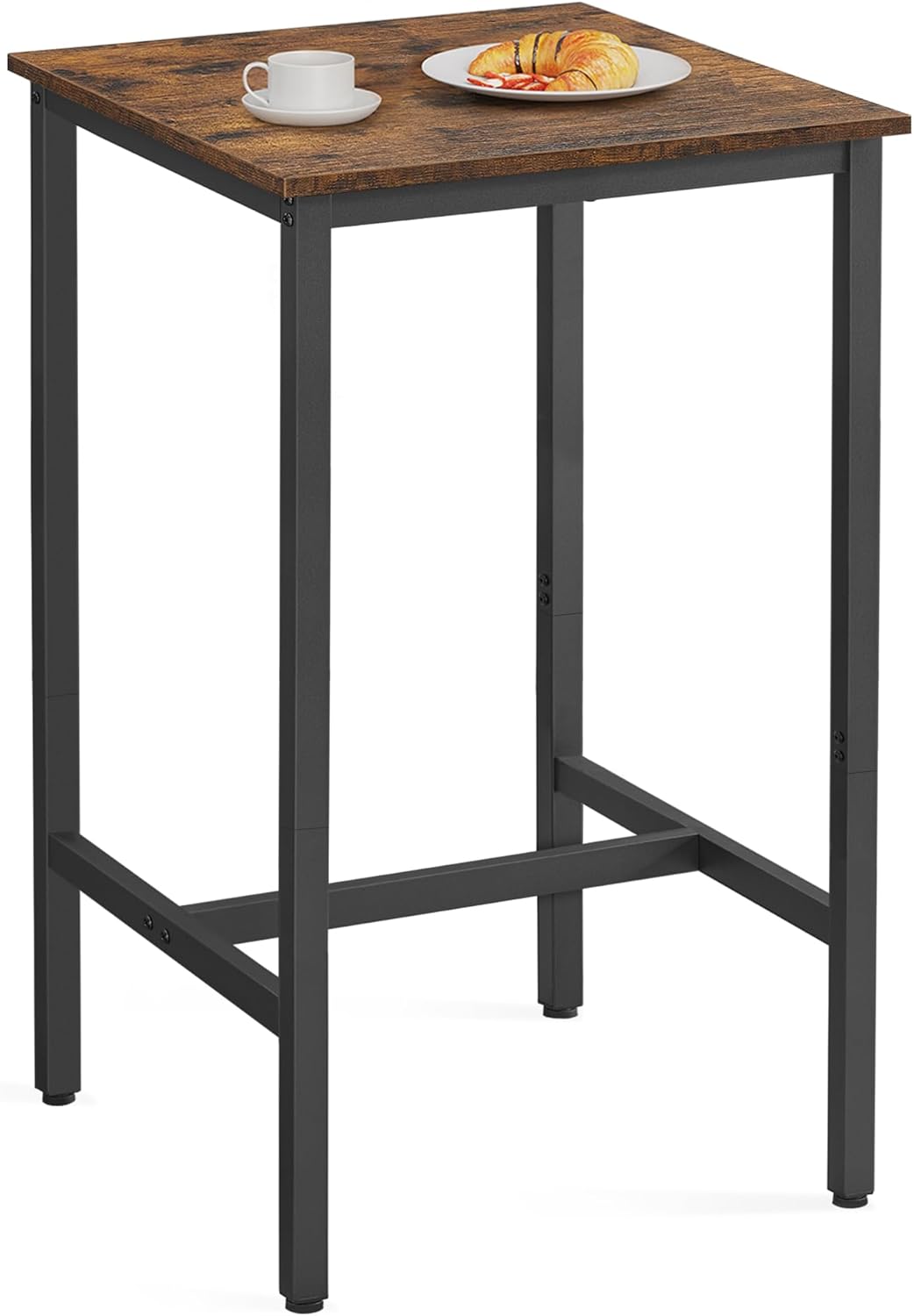 VASAGLE Bar Table, Small Kitchen Dining Table, High Top Pub Table, Height Cockta...