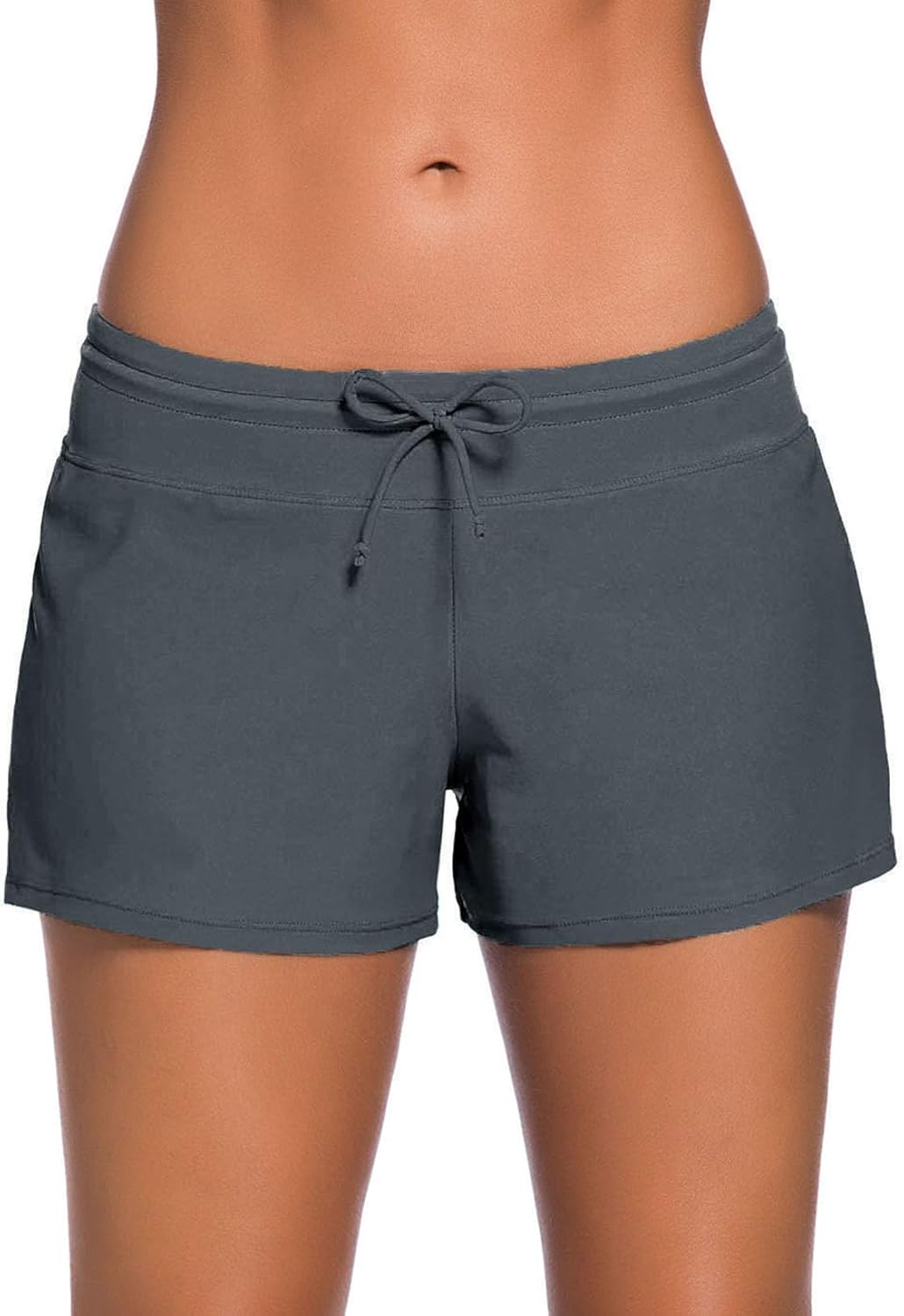 Aleumdr Womens 3" Waistband Swimsuit Bottom Boy Shorts Swimming Panty(Available...