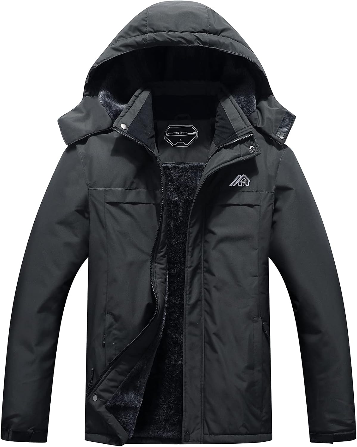 OTU Men's Waterproof Ski Jacket Snowboarding Windbreaker Warm Winter Hooded Moun...