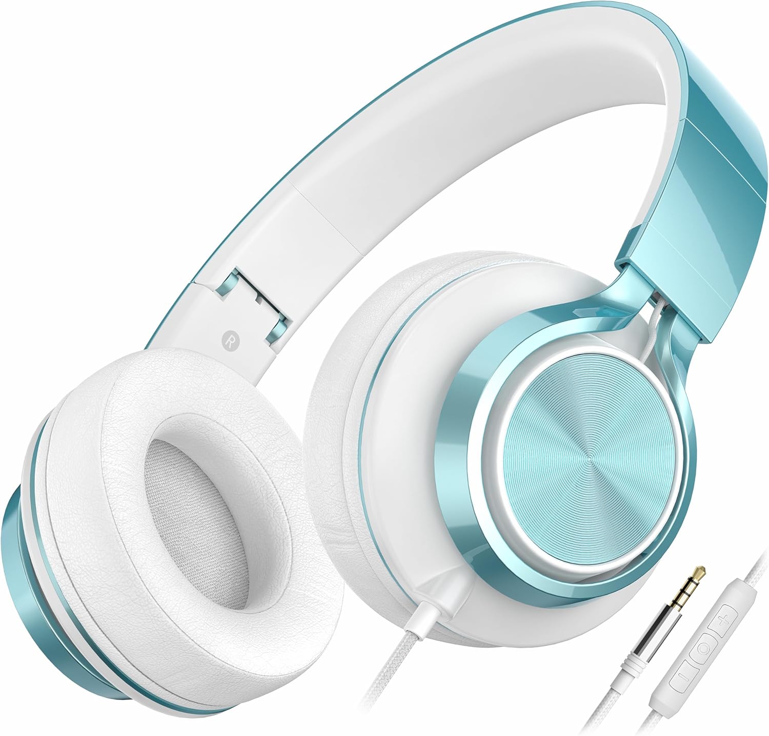 AILIHEN C8 Headphones Wired, On-Ear Headphones with Microphone and Volume Contro...