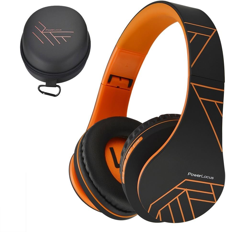 PowerLocus Bluetooth Over-Ear Headphones, Wireless Stereo Foldable Headphones Wi...