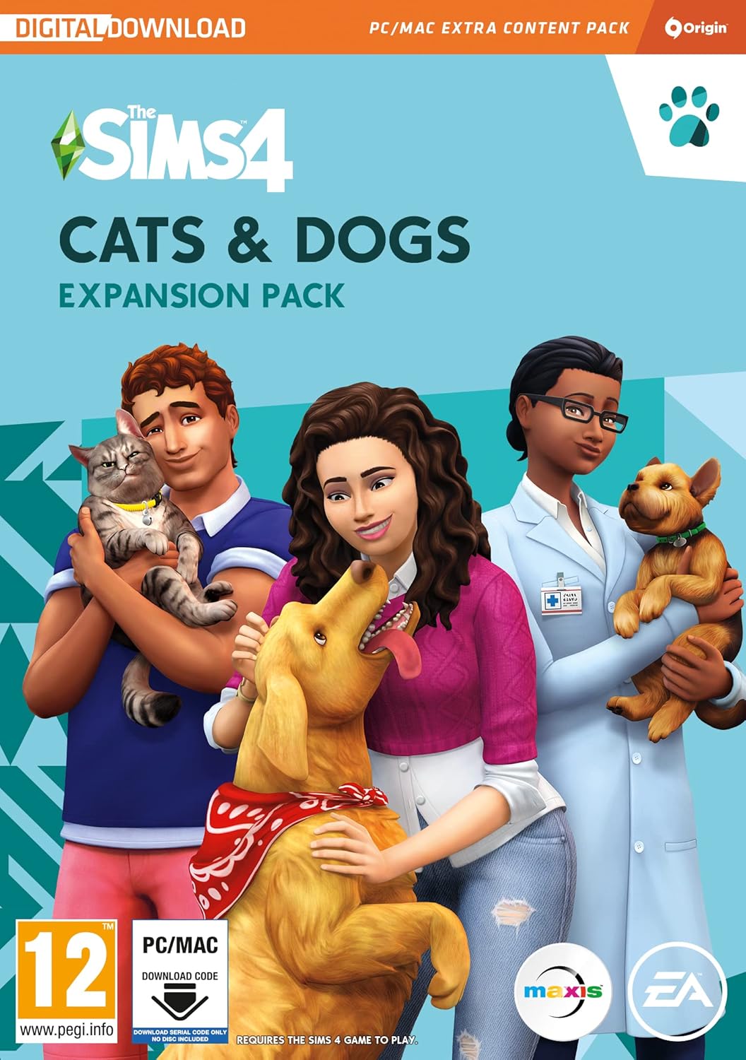 The Sims 4 Cats & Dogs (EP4)| Expansion Pack | PC/Mac | VideoGame | PC Download...