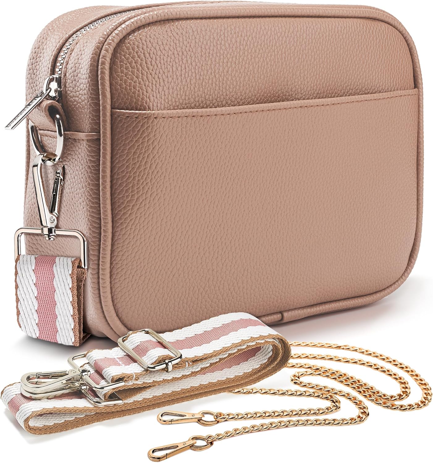 Lily England Cross Body Bag Women - Multiple Pockets - Adjustable Wide Strap and...