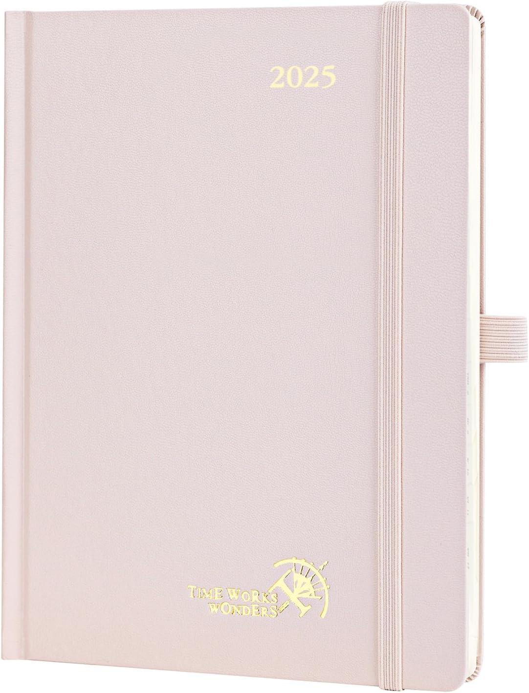 POPRUN A5 Diary 2025 Week to View (22x16.5 cm) Hardback Appointment Diary Vertic...