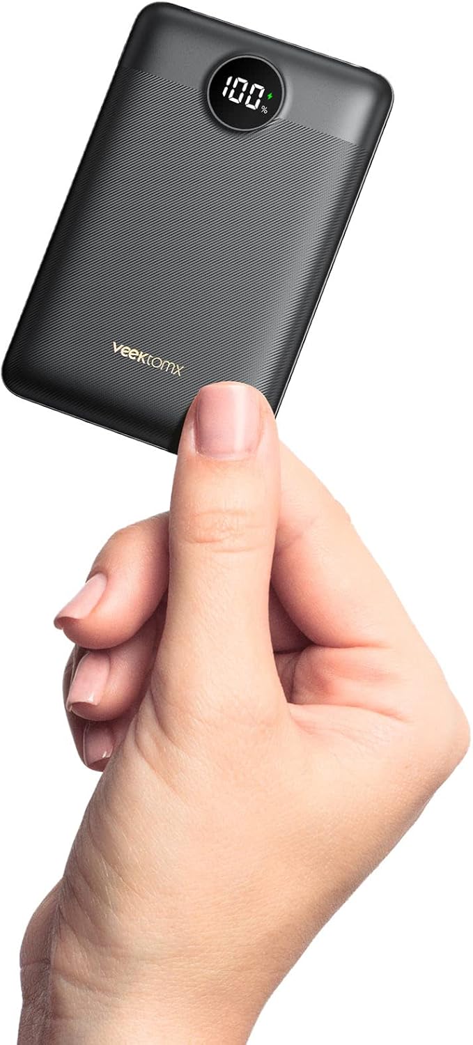 VEEKTOMX Power Bank Fast Charging 22.5W, 10000mAh Mini USB C Portable Charger wi...