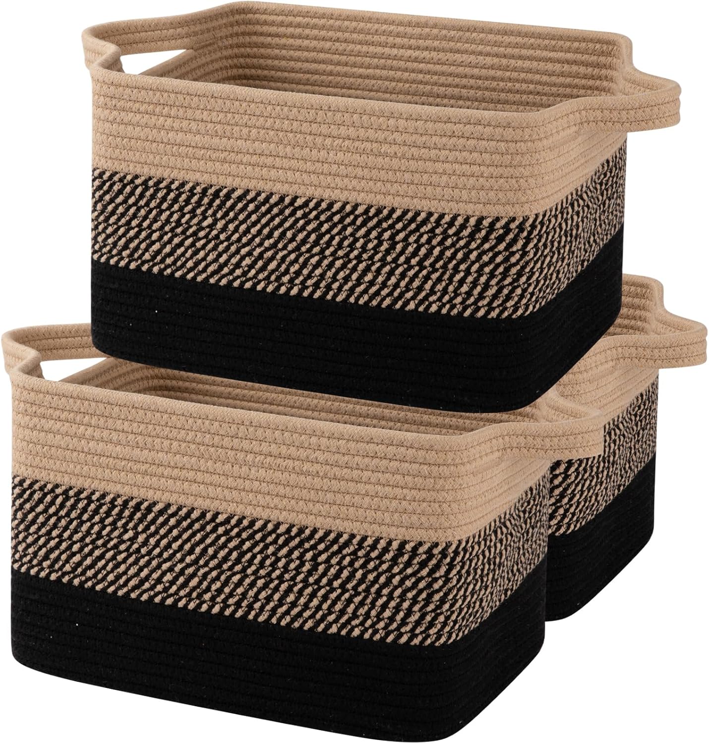 OIAHOMY Storage Basket, Woven Baskets for Storage, Cotton Rope Basket for toys,T...