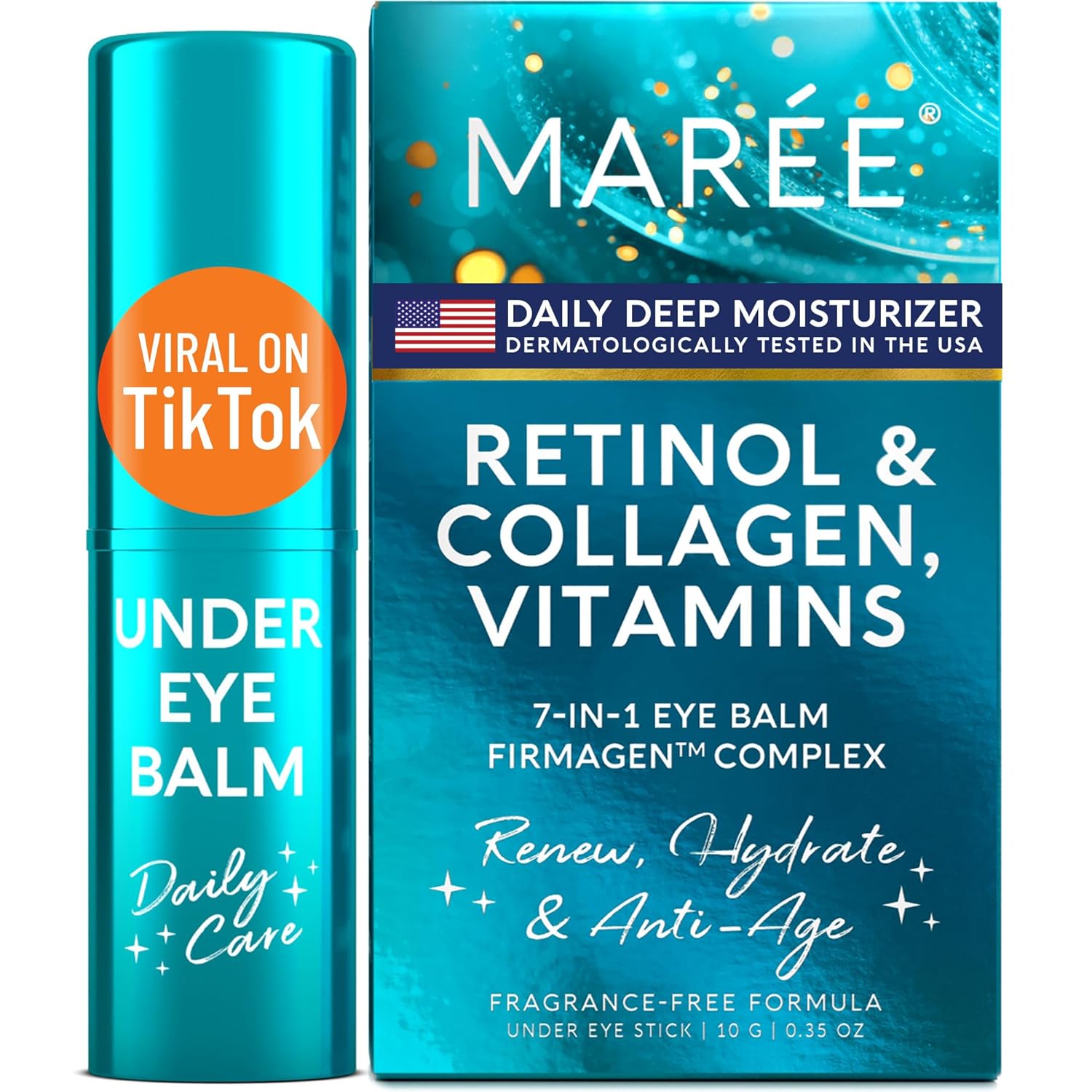 MAREE Under Eye Balm Stick with Retinol & Ceramide Complex - Facial Moisturizer...
