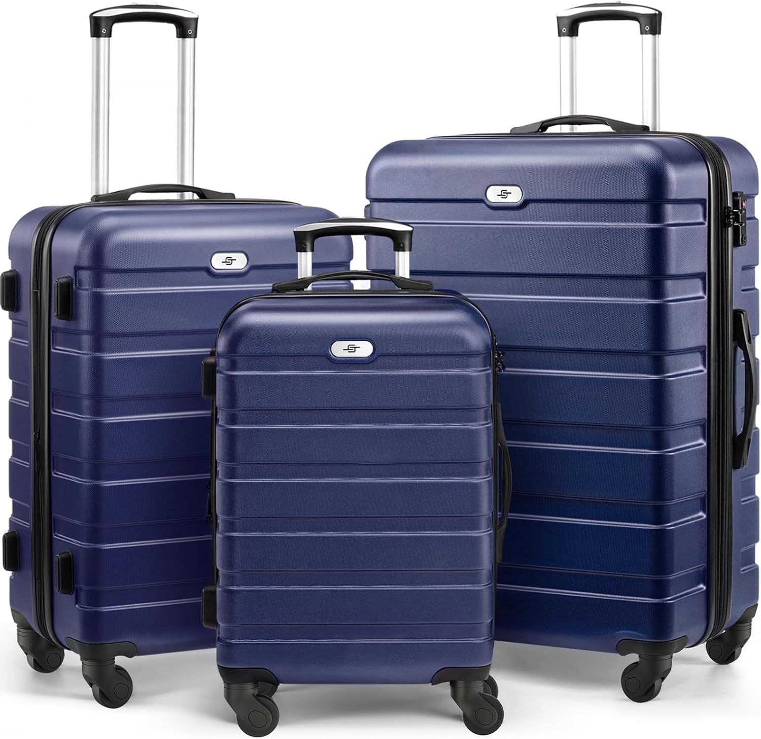 Suitour Luggage 3 Piece Sets Hard Shell Luggage Set Spinner Wheels, TSA Lock, 20...